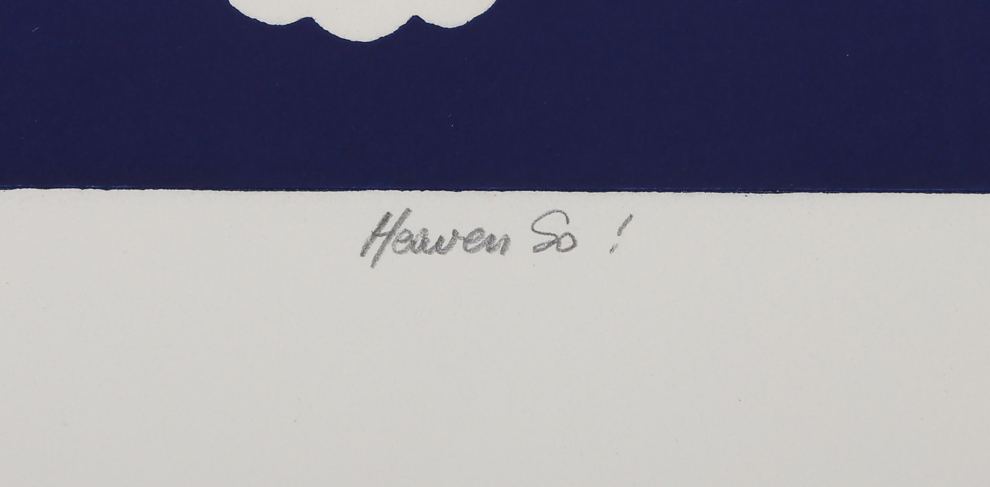 Heaven go!, Pop Art Intaglio Aquatint Etching by Jean Sariano For Sale 2