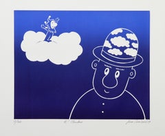 ¡Hola! Cloudius, Aguafuerte Intaglio Pop Art de Jean Sariano