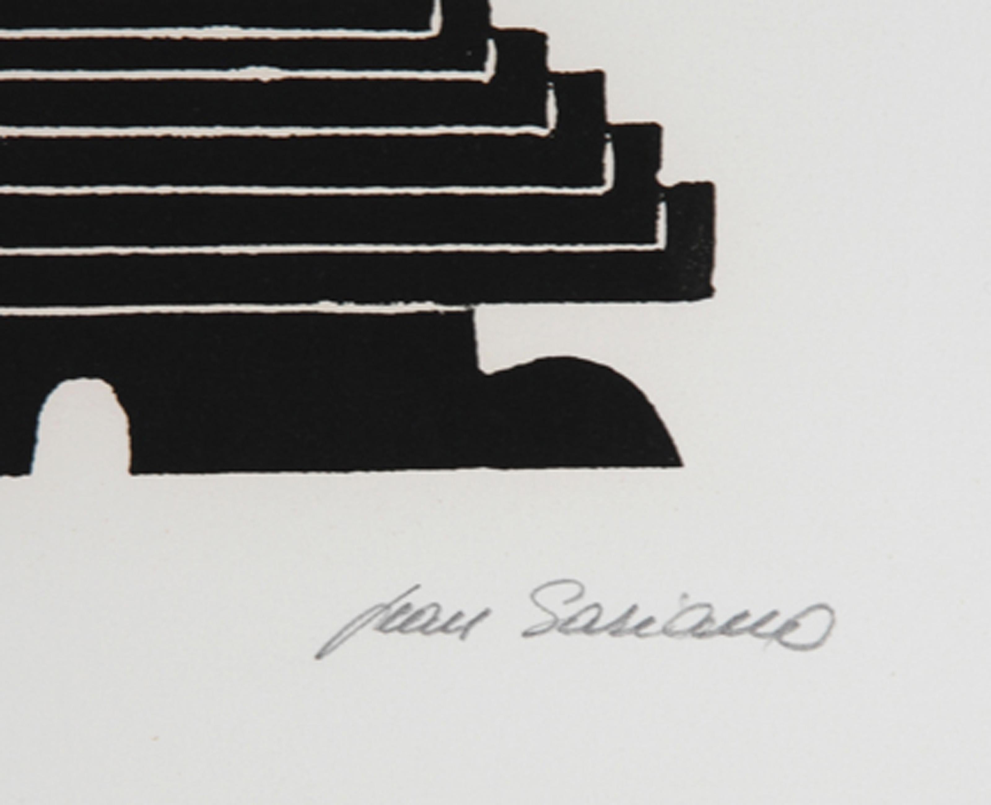 Le Rouge et Le Noir, Pop Art Intaglio Etching and Aquatint by Jean Sariano For Sale 1
