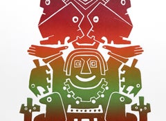 My Oriental Nurses, Pop Art Etching by Jean Sariano