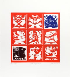 Nueve Piezas Fáciles, Calcografía Pop Art de Jean Sariano