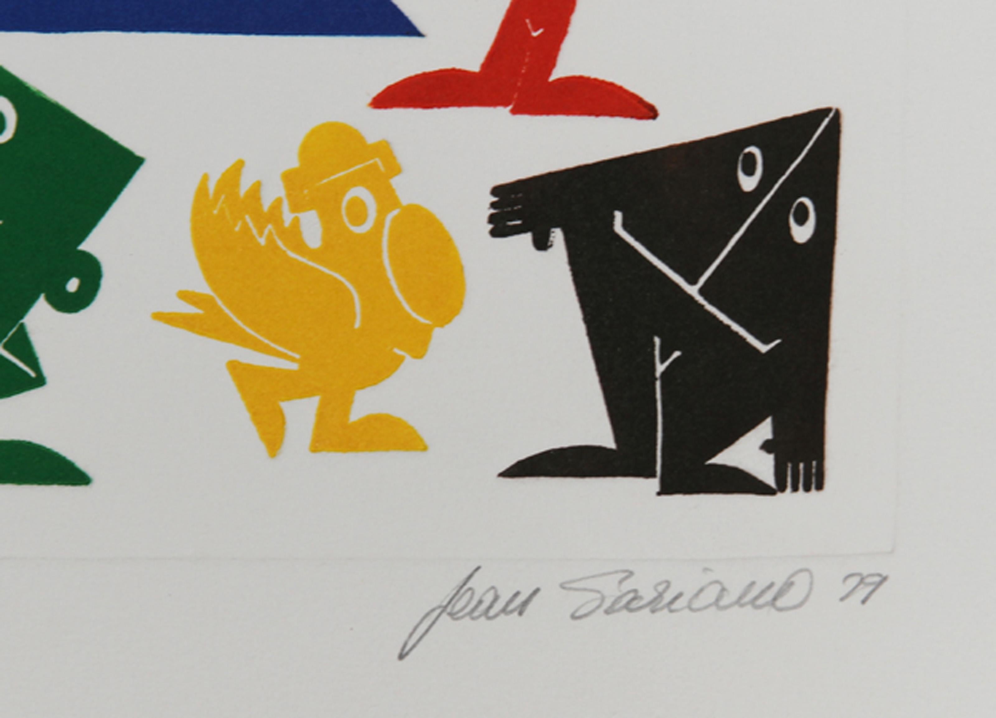 So Long Jack, Pop Art Intaglio Etching and Aquatint by Jean Sariano For Sale 1