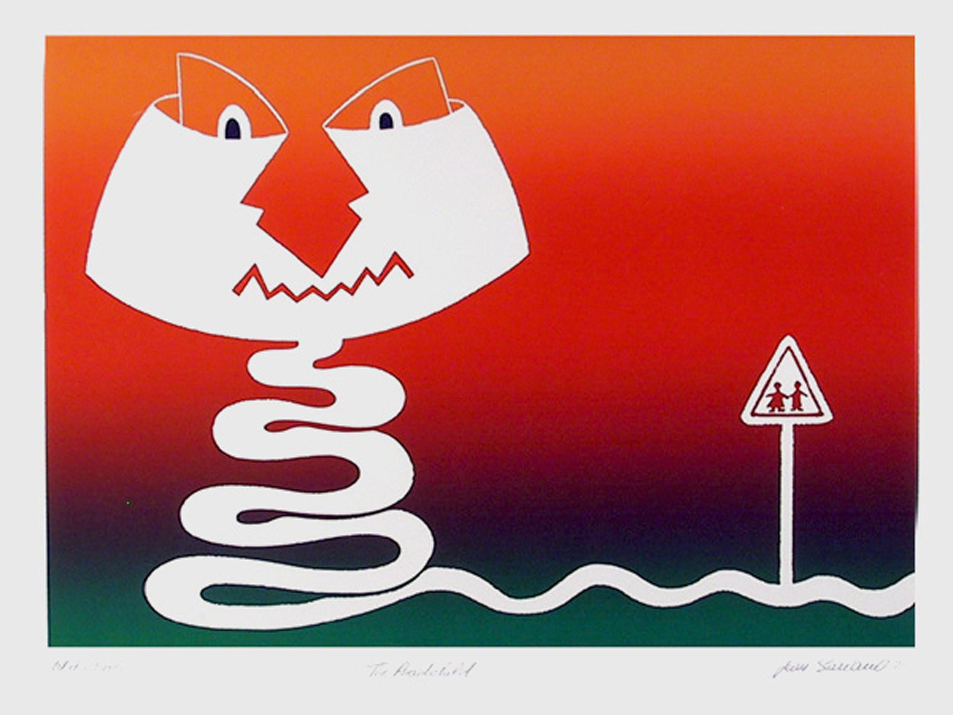 The Road Child, Pop Art Etching by Jean Sariano