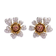 Jean Schlumberger 'Cones and Petals' Ear Clips by Tiffany & Company