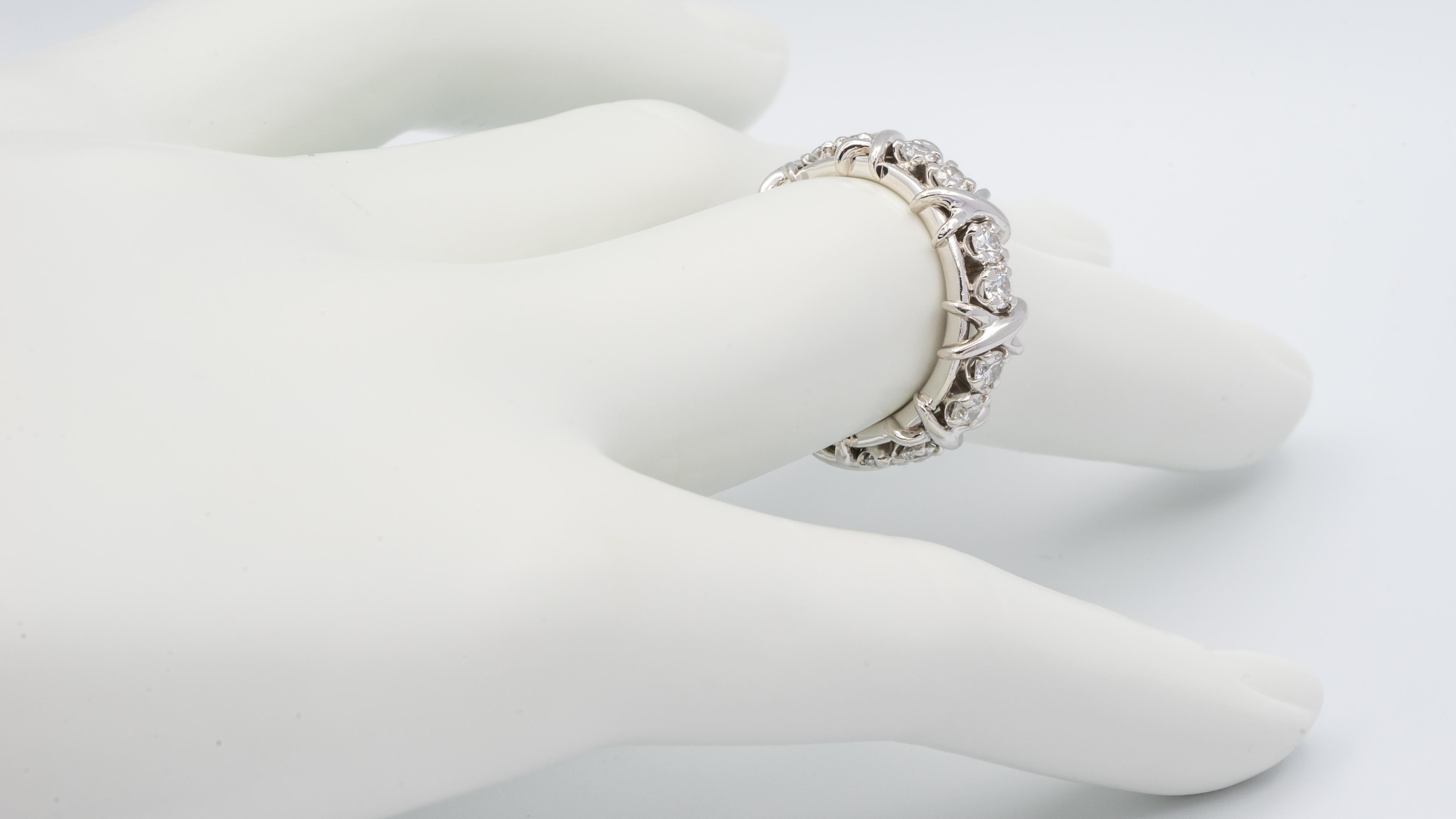Jean Schlumberger for Tiffany & Co. 16 Stone Ring in Platinum 1