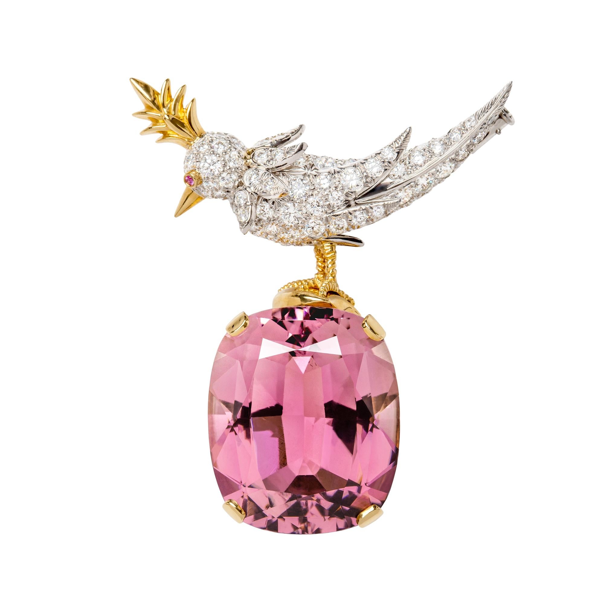Jean Schlumberger for Tiffany & Co. 

Jean Schlumberger was one of only five designers, and the first, to sign his name to the pieces he created for Tiffany & Co. One of his most appealing and enduring pieces is the Bird on a Rock brooch, designed