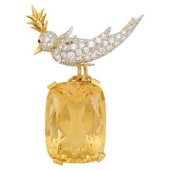 Jean Schlumberger for Tiffany & Co. 'Bird on a Rock' Brooch