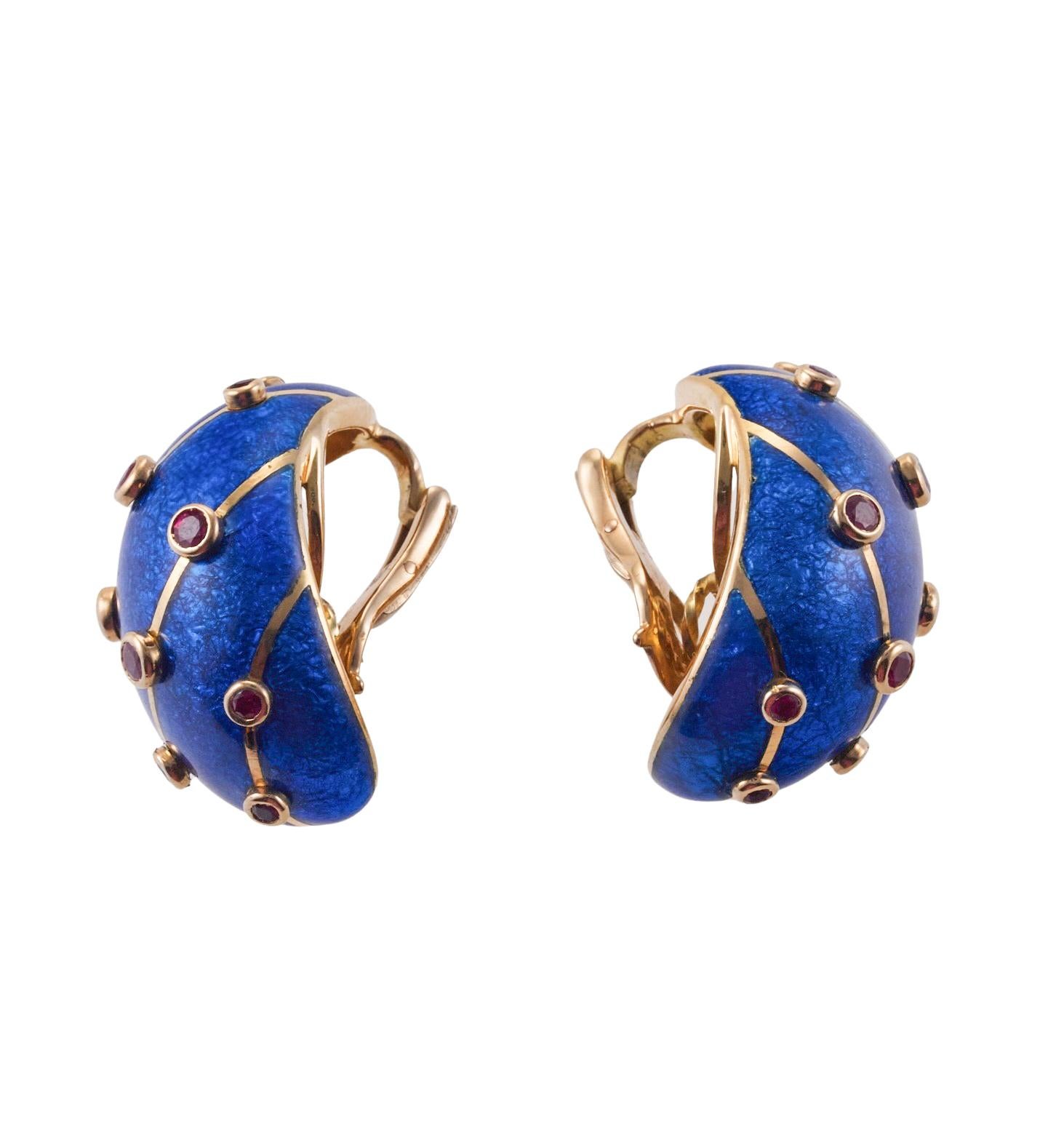 blue jean earrings