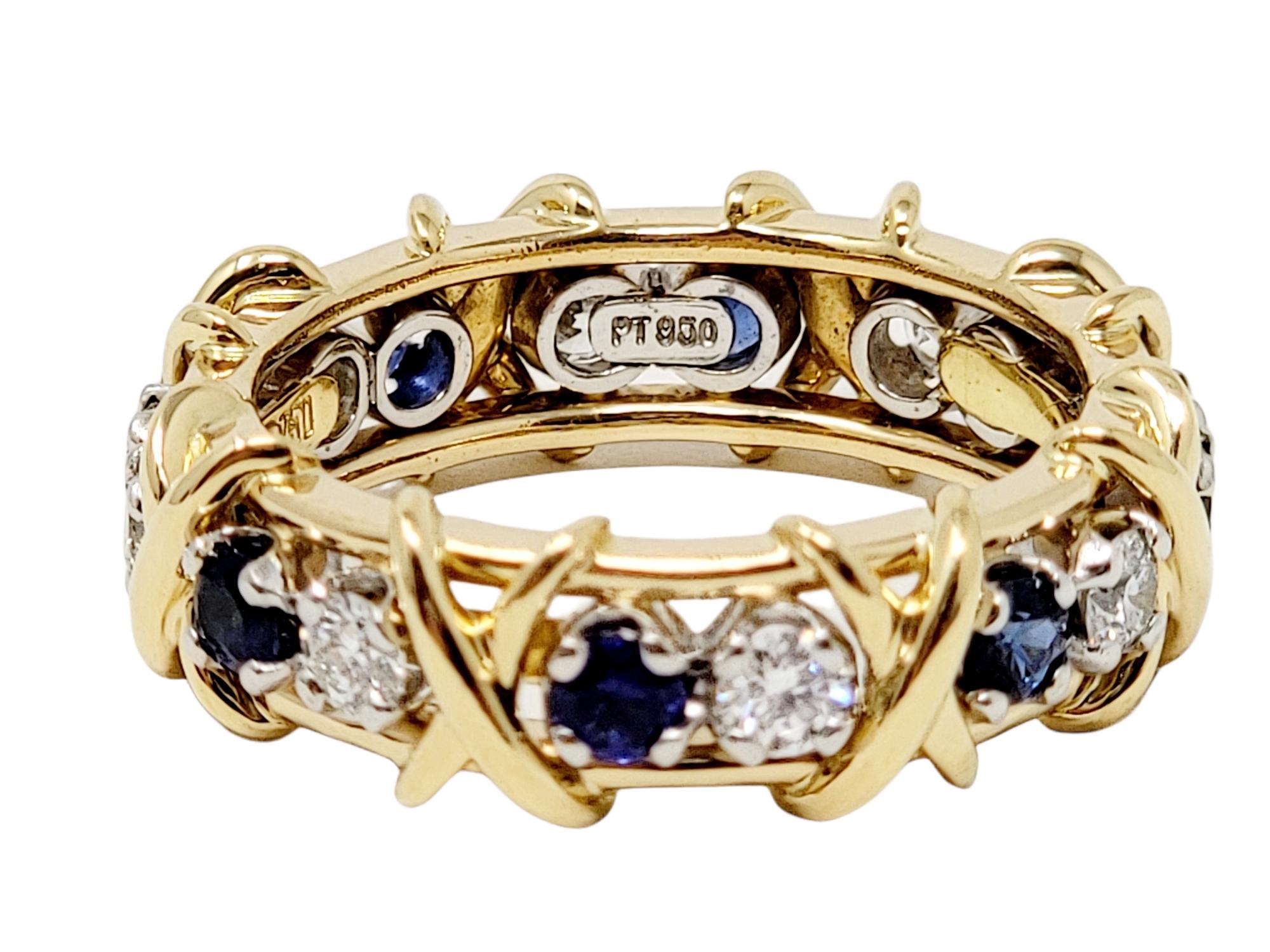 Jean Schlumberger for Tiffany & Co. Diamond and Sapphire Sixteen-Stone 4