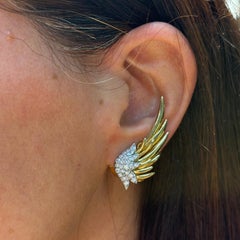 Jean Schlumberger for Tiffany & Co Diamond Flame Earrings