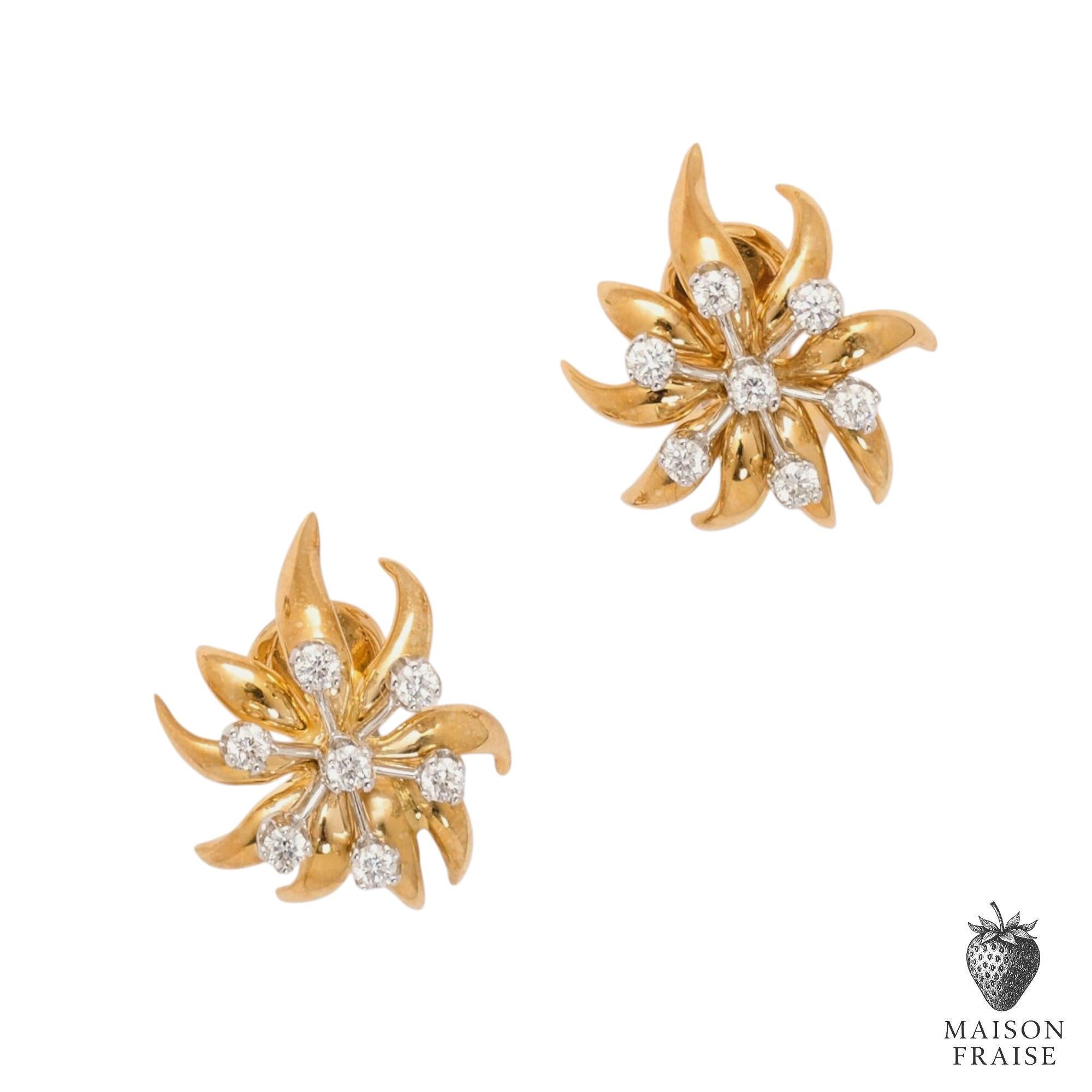 Jean Schlumberger for Tiffany & Co. Flame Earrings For Sale 4