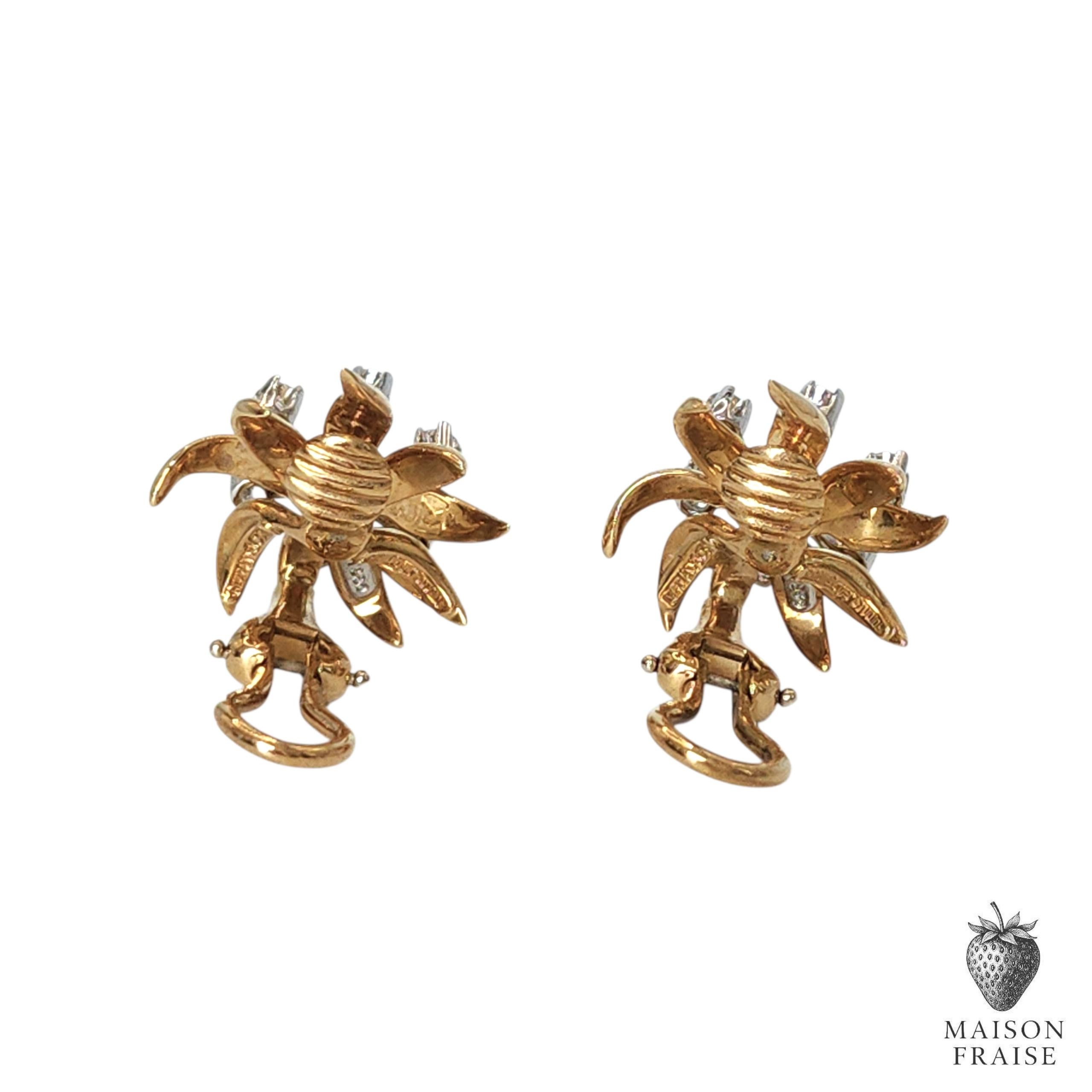 Women's or Men's Jean Schlumberger for Tiffany & Co. Flame Earrings For Sale