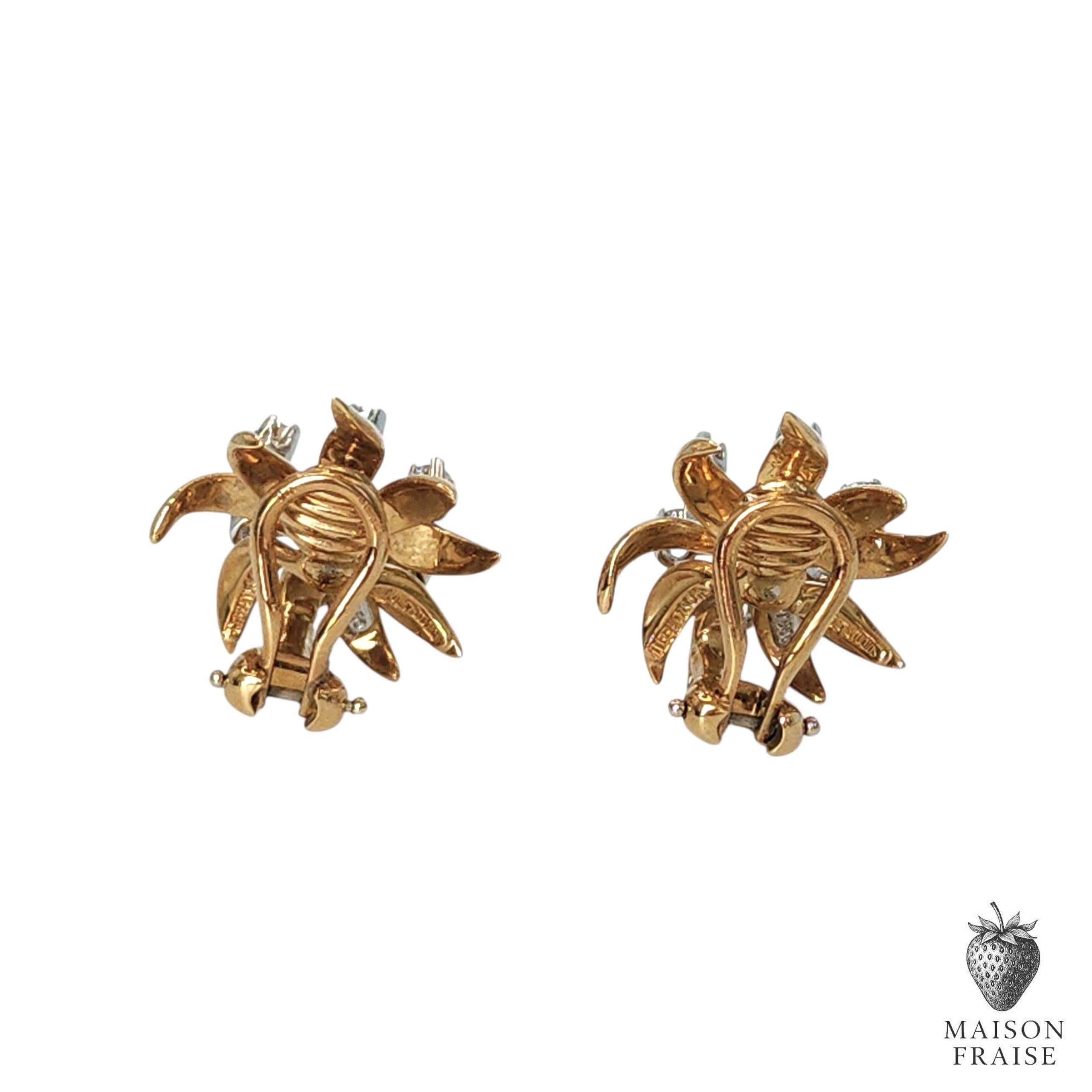 Jean Schlumberger for Tiffany & Co. Flame Earrings For Sale 1