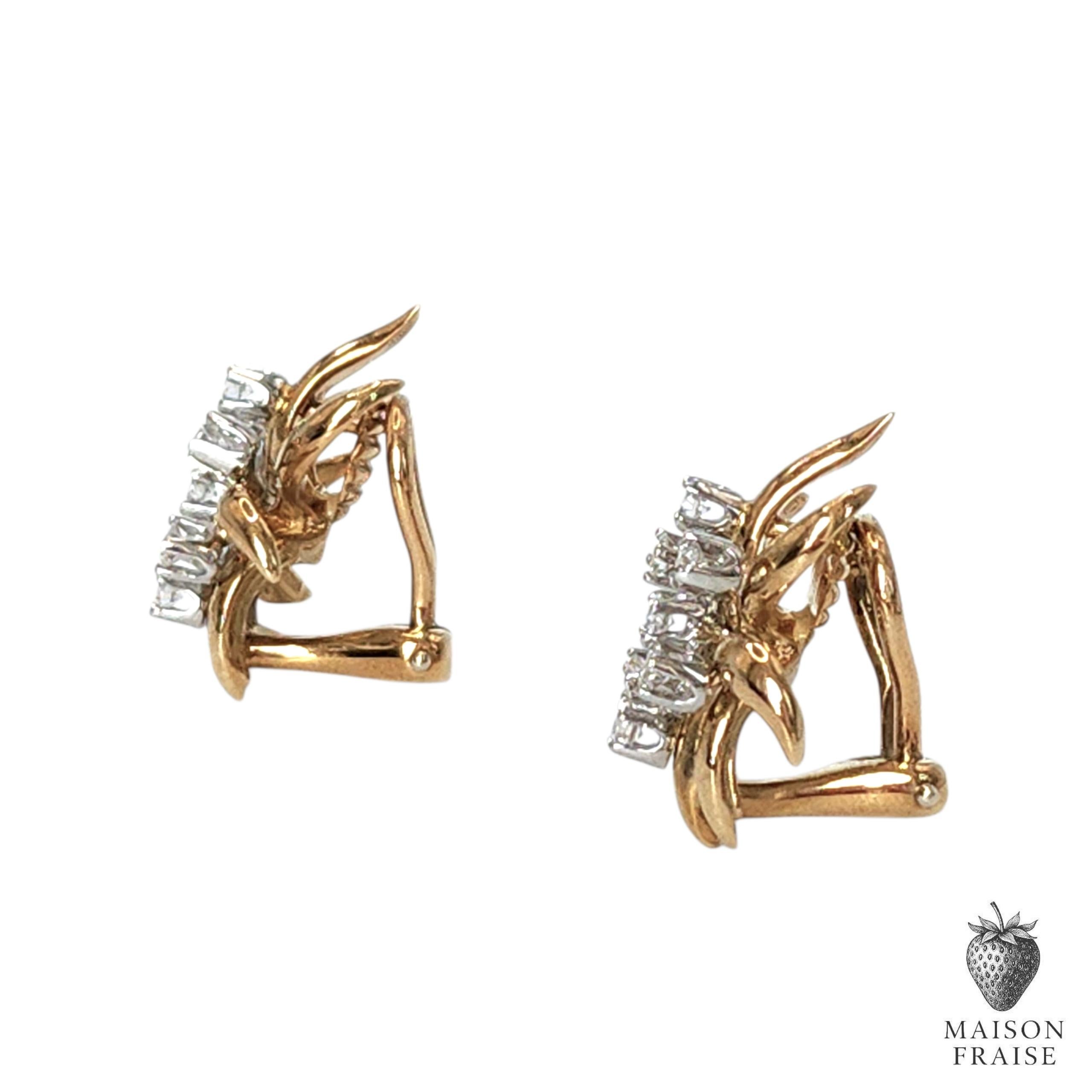 Jean Schlumberger for Tiffany & Co. Flame Earrings For Sale 2