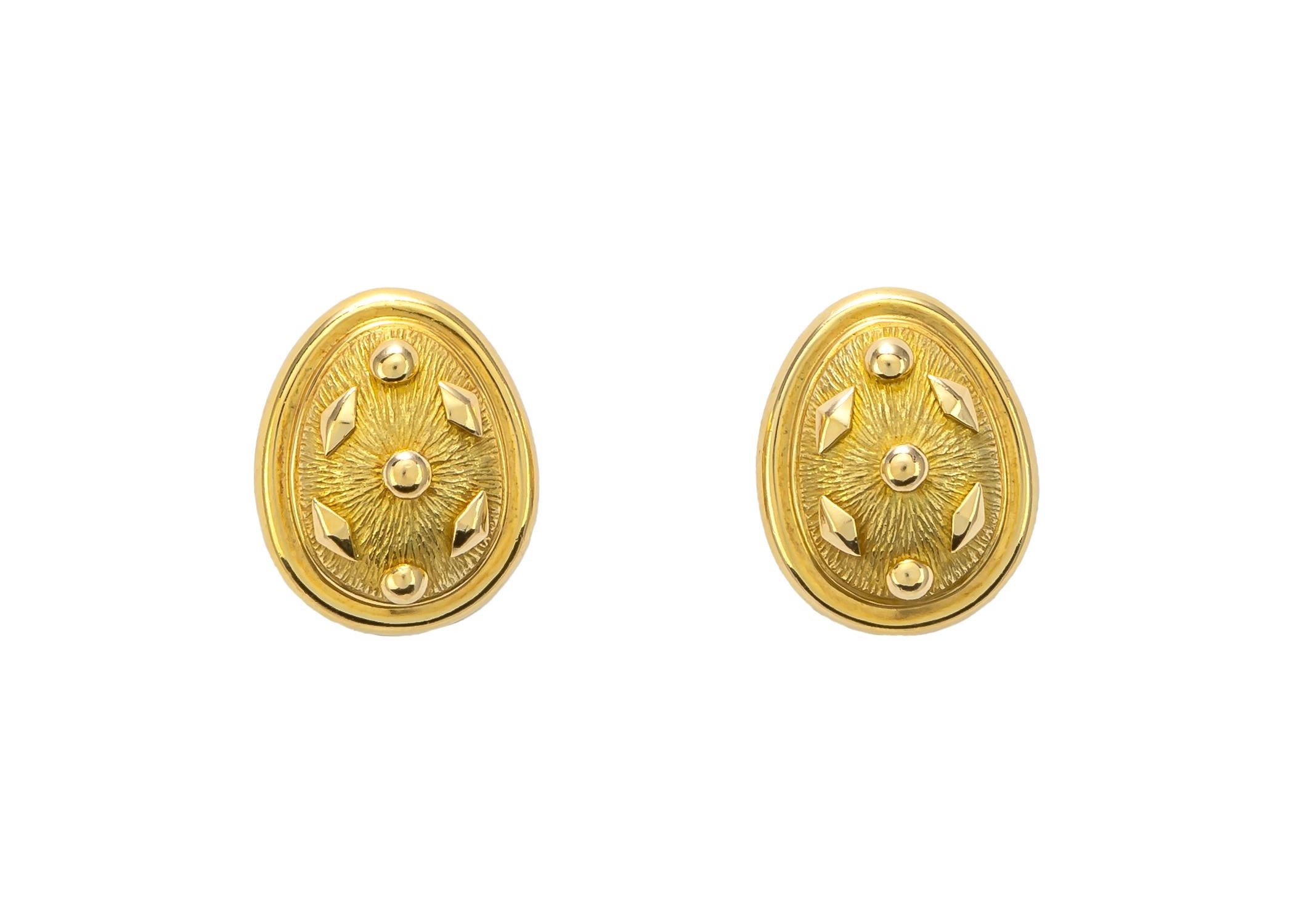 Contemporary Jean Schlumberger for Tiffany & Co. Gold Earrings