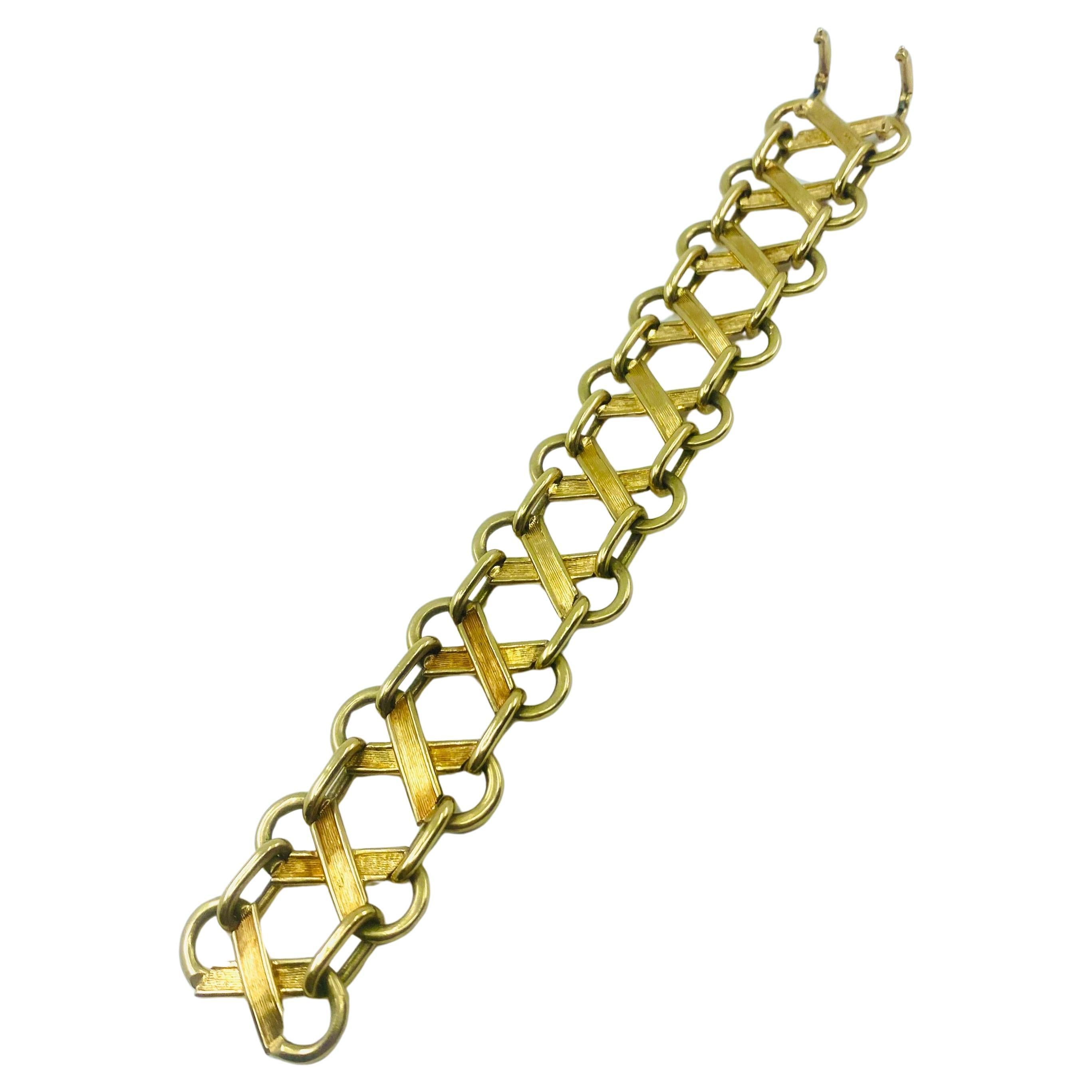 Women's or Men's Jean Schlumberger for Tiffany& Co. Gold X Bracelet