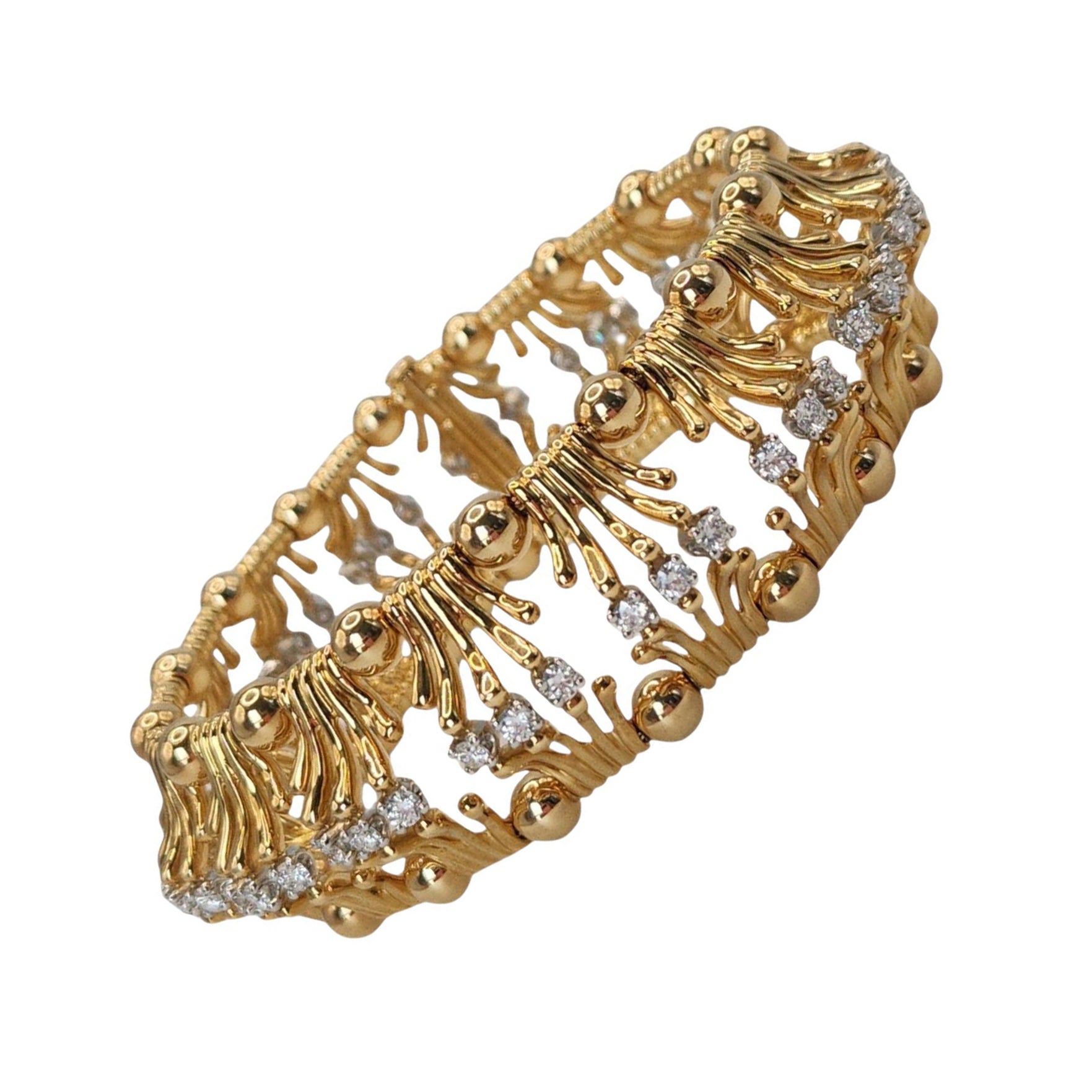 Jean Schlumberger for Tiffany & Co. Hands Bracelet in Platinum and Yellow Gold