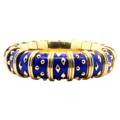 Jean Schlumberger for Tiffany & Co. Paillonné Enamel Bangle