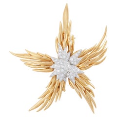 Jean Schlumberger for Tiffany & Co. 'Paris Flames' Diamond Brooch