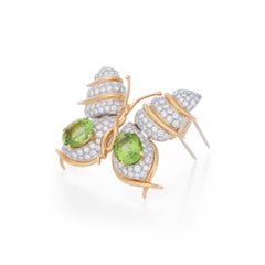 Jean Schlumberger for Tiffany & Co. Peridot and Diamond Butterfly Brooch