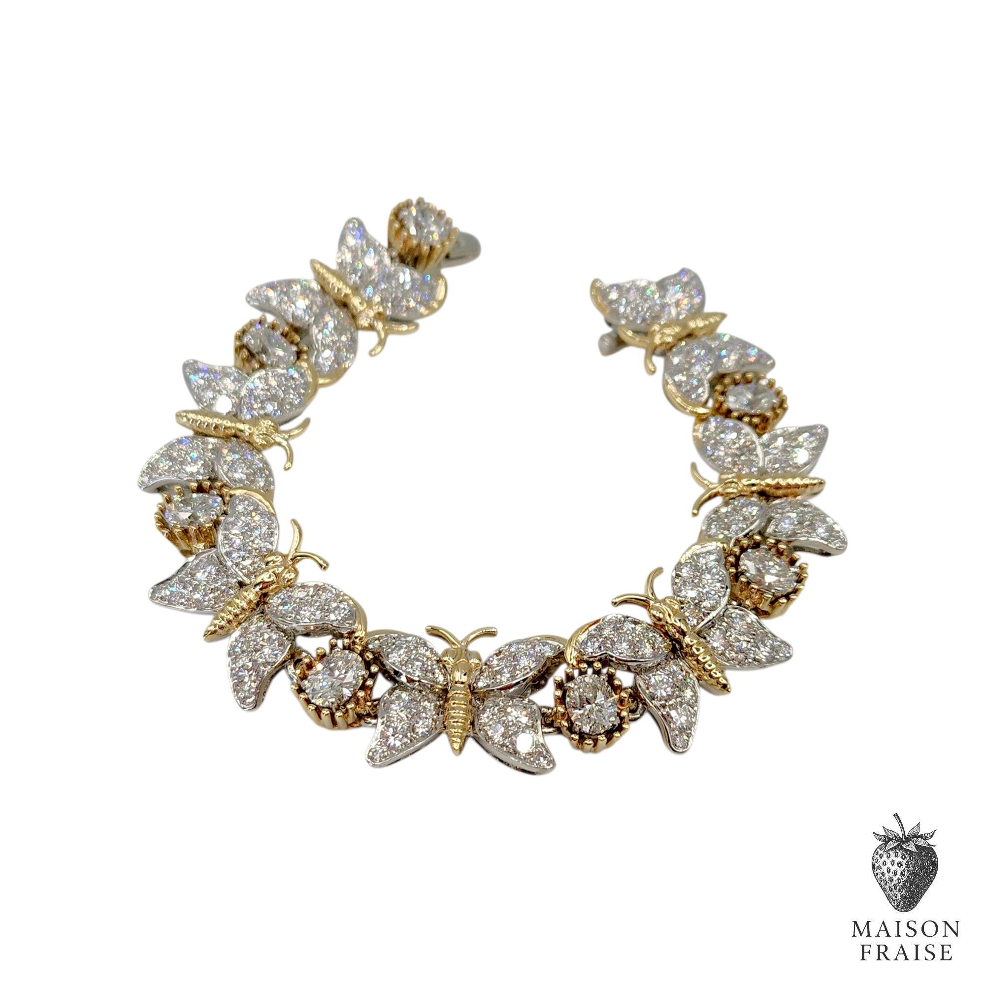 Jean Schlumberger for Tiffany & Co. Seven Butterflies Diamond Bracelet im Angebot 12