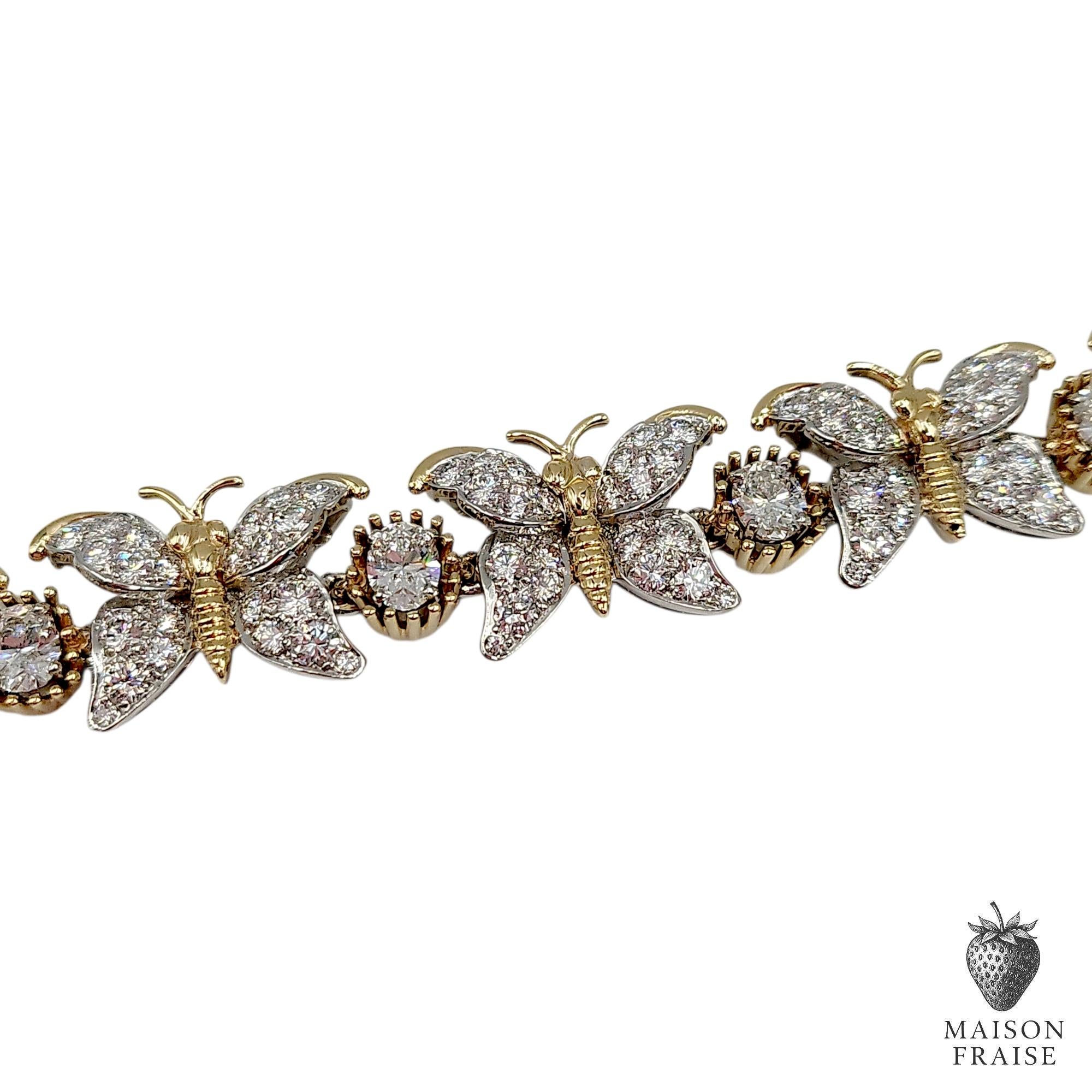 Jean Schlumberger for Tiffany & Co. Seven Butterflies Diamond Bracelet (Brillantschliff) im Angebot