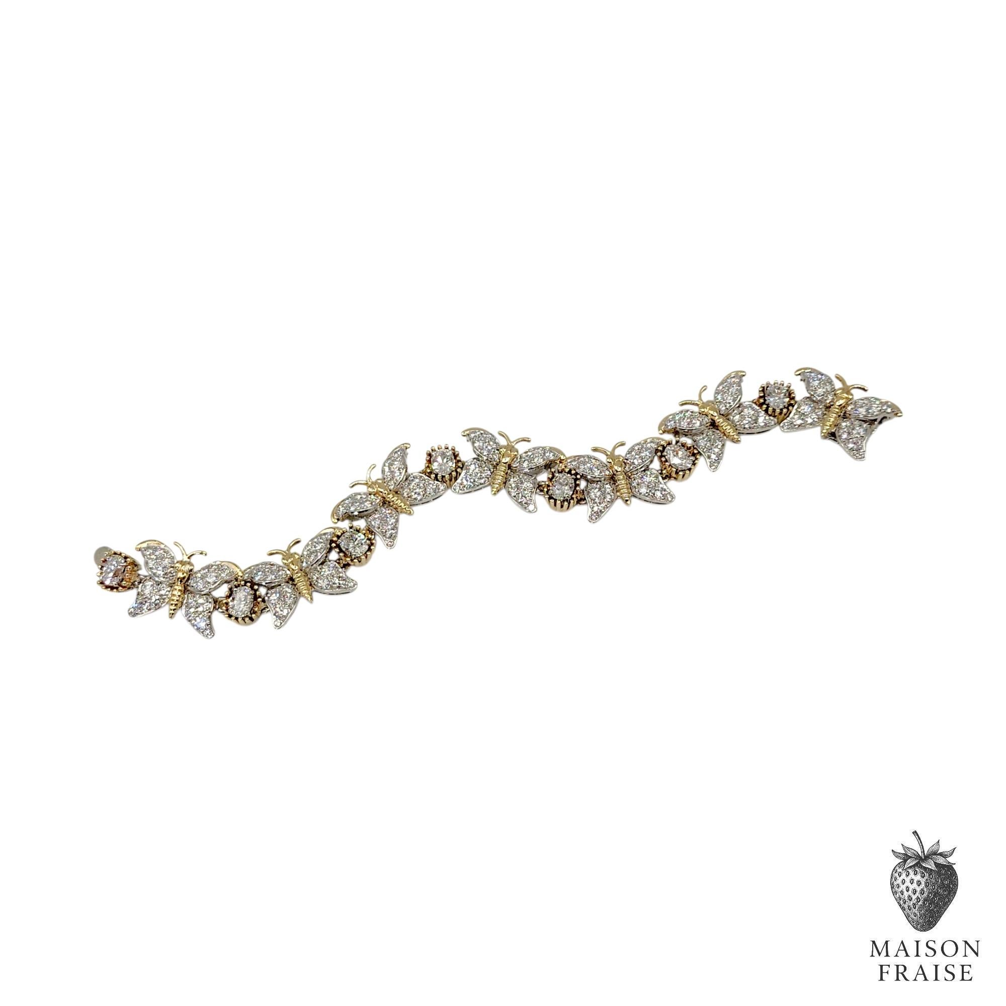 Jean Schlumberger for Tiffany & Co. Seven Butterflies Diamond Bracelet im Angebot 1