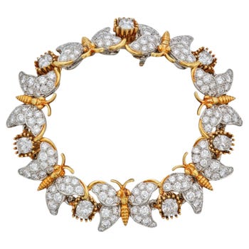 Jean Schlumberger for Tiffany & Co. Seven Butterflies Diamond Bracelet