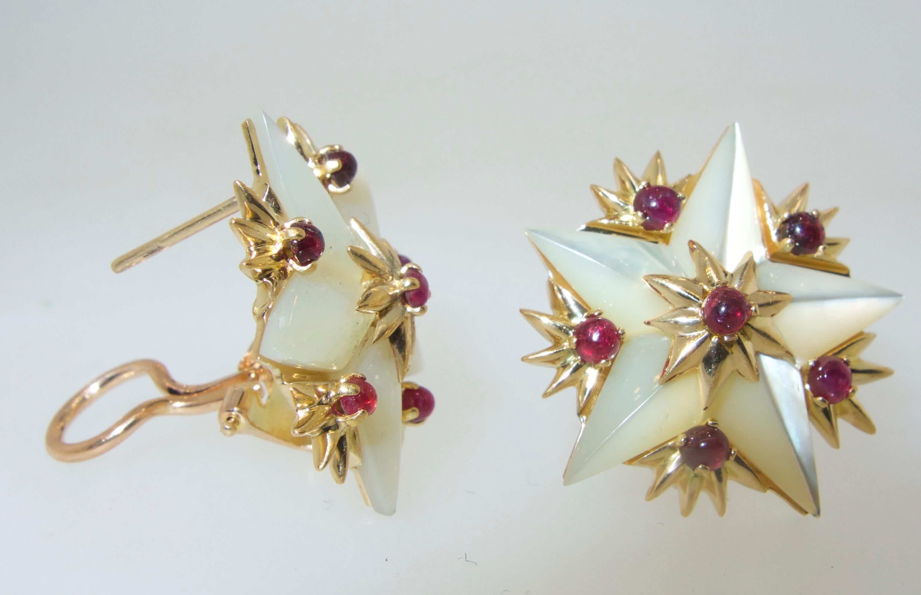 Retro Jean Schlumberger for Tiffany & Co. Star Earrings, French, circa 1960