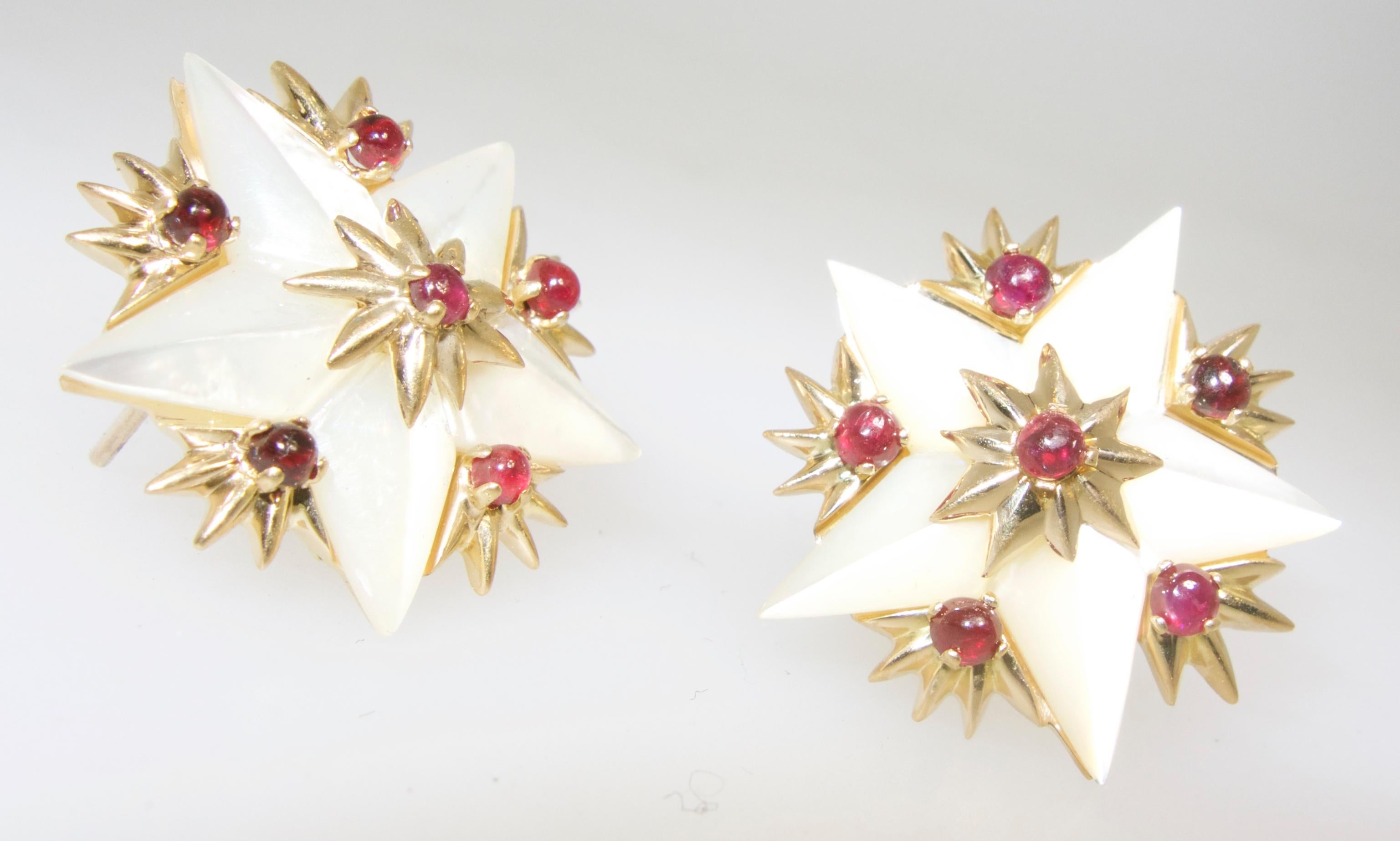 Jean Schlumberger for Tiffany & Co. Star Earrings, French, circa 1960 In Good Condition In Aspen, CO