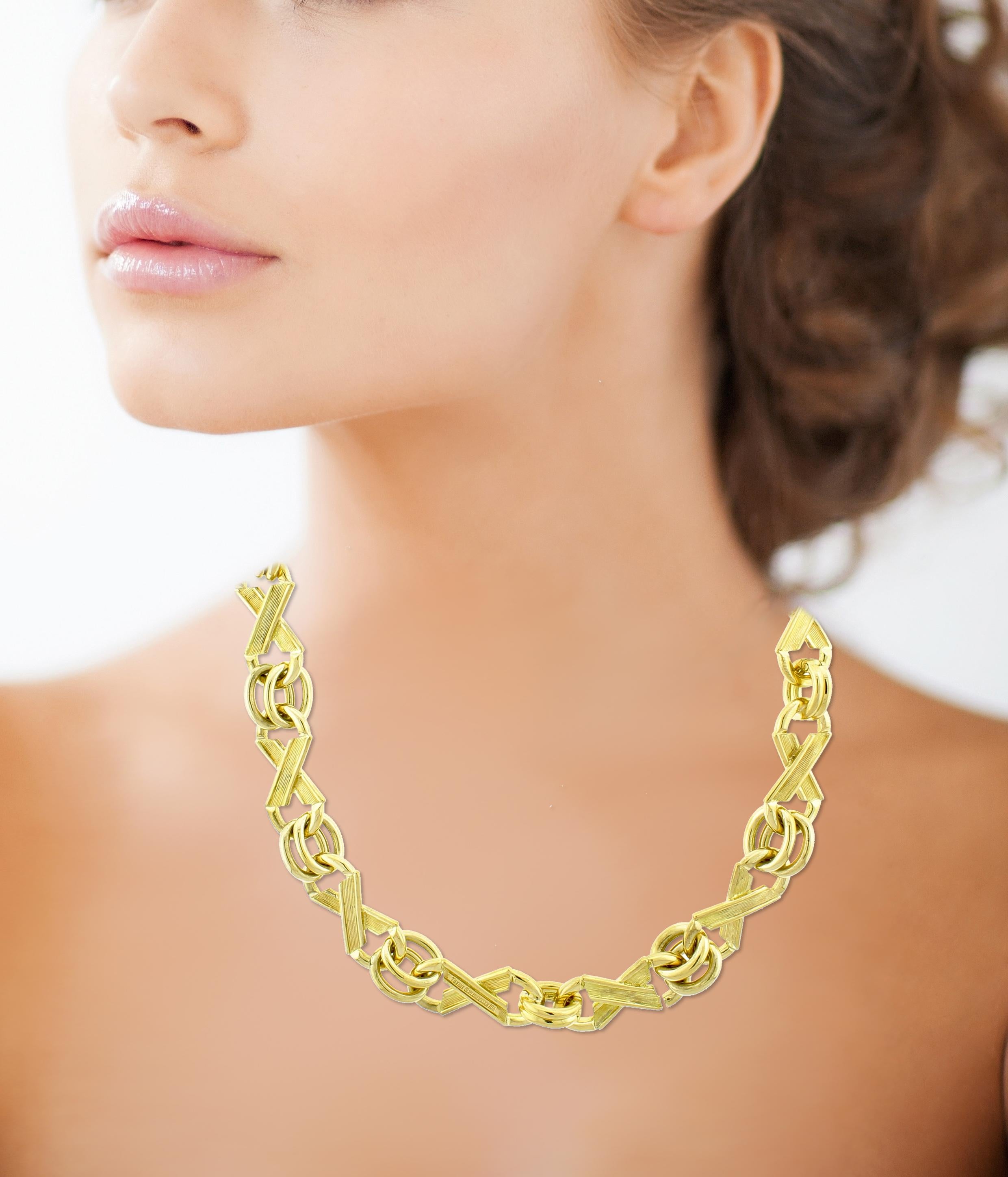 Jean Schlumberger für Tiffany & Co. X's & O's Halskette-Armband Kombination für Damen oder Herren im Angebot