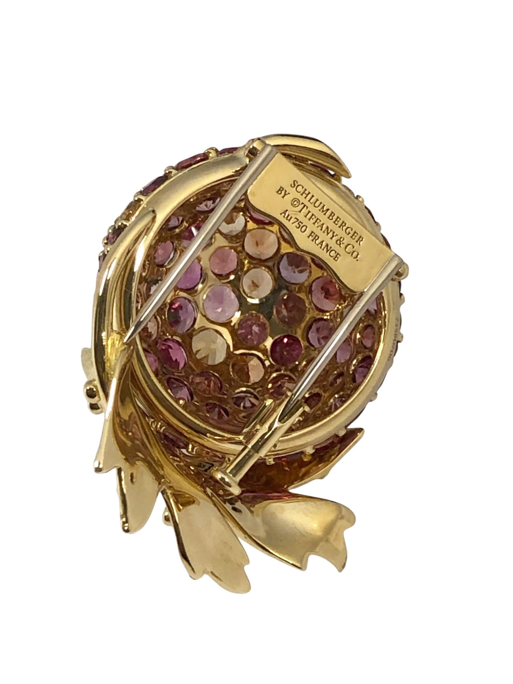 Jean Schlumberger for Tiffany & Company Broche en or et pierres précieuses Unisexe en vente