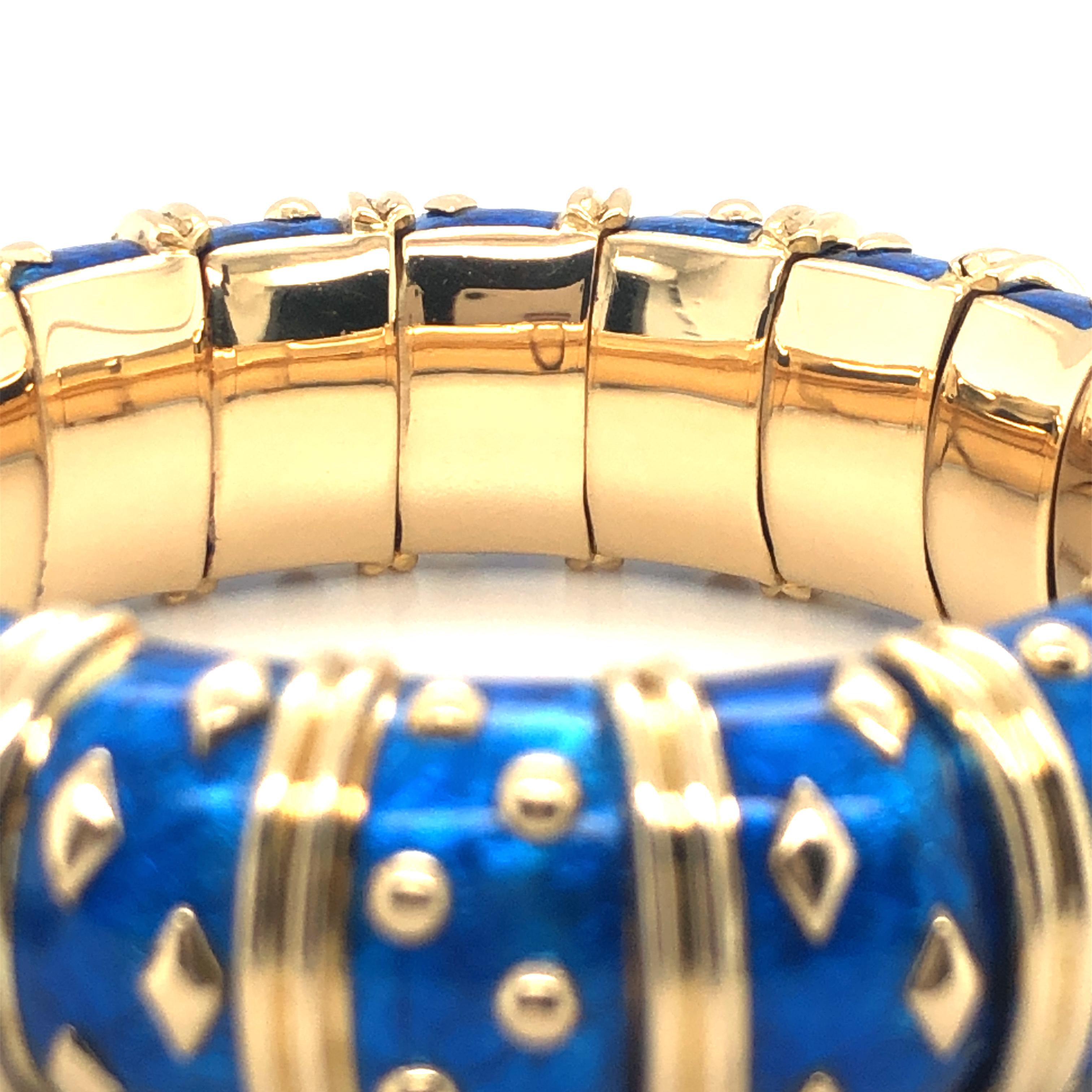 Jean Schlumberger, Tiffany & Co. Blue 'Dot Losange' Bracelet 3