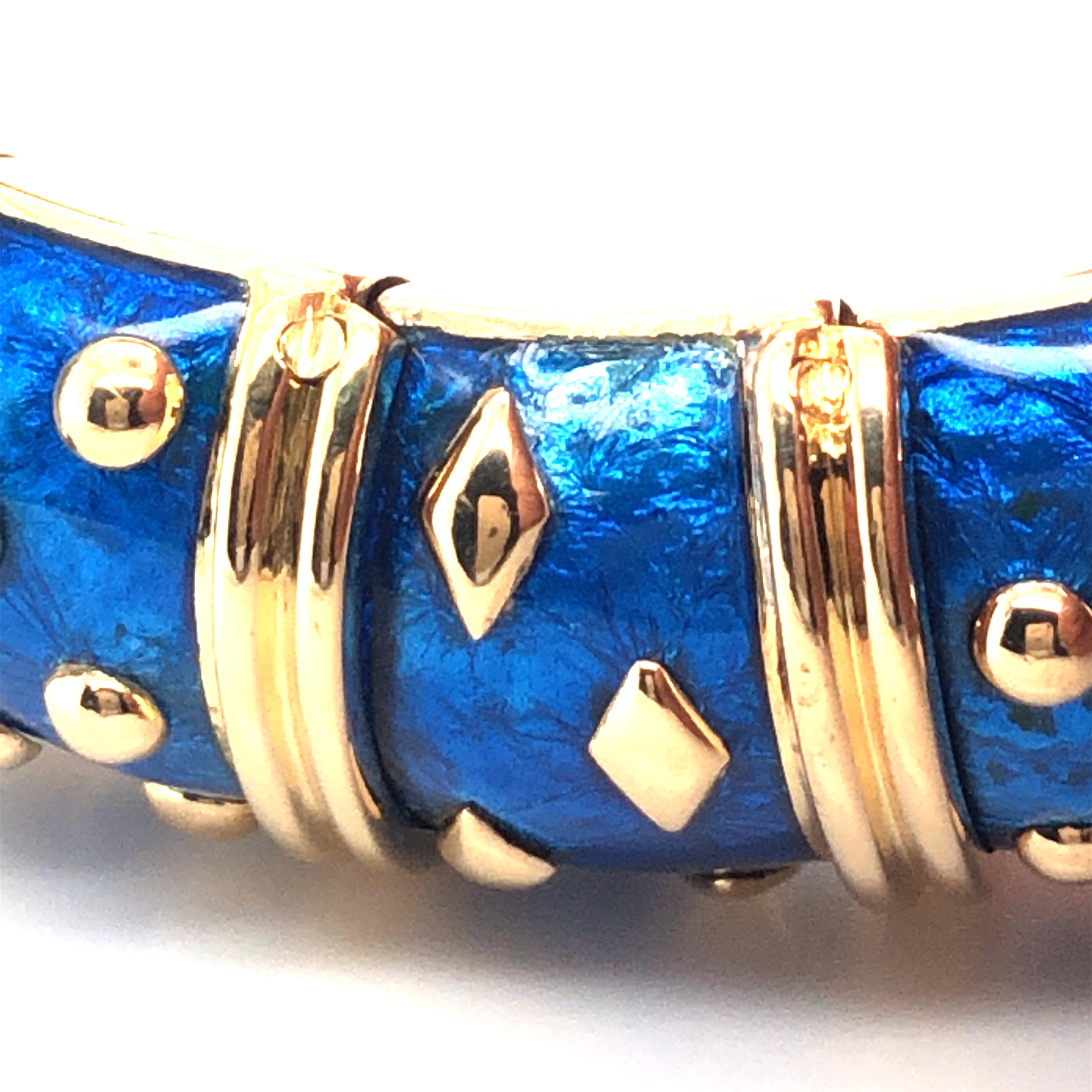 Jean Schlumberger, Tiffany & Co. Blue 'Dot Losange' Bracelet 4