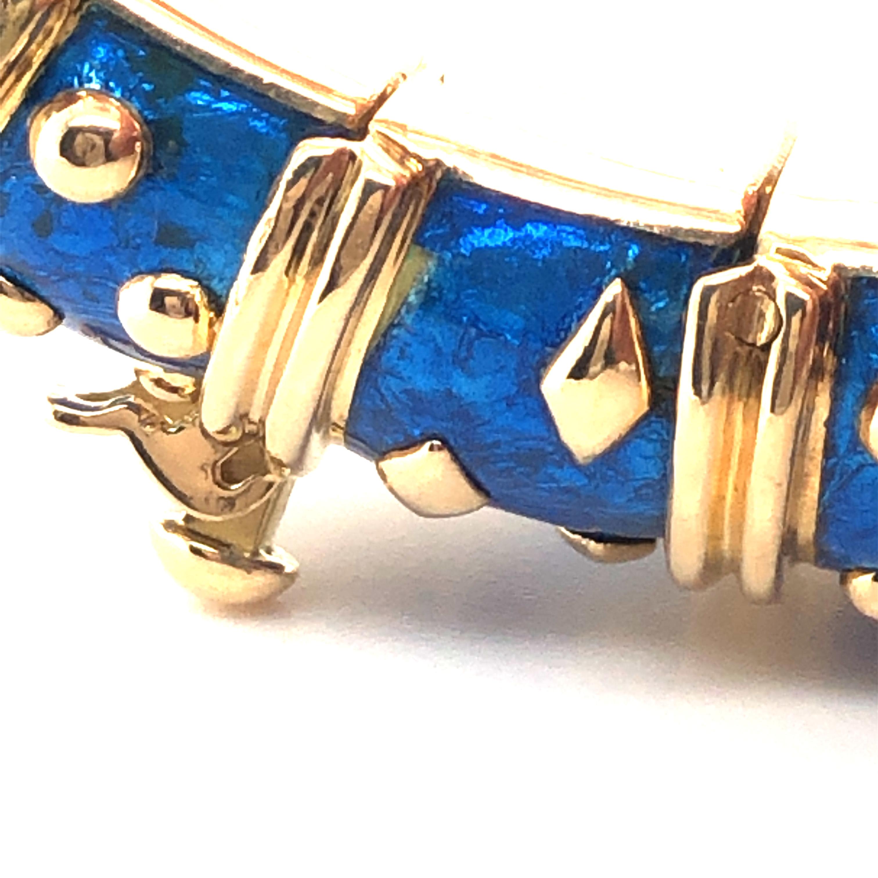 Jean Schlumberger, Tiffany & Co. Blue 'Dot Losange' Bracelet 5
