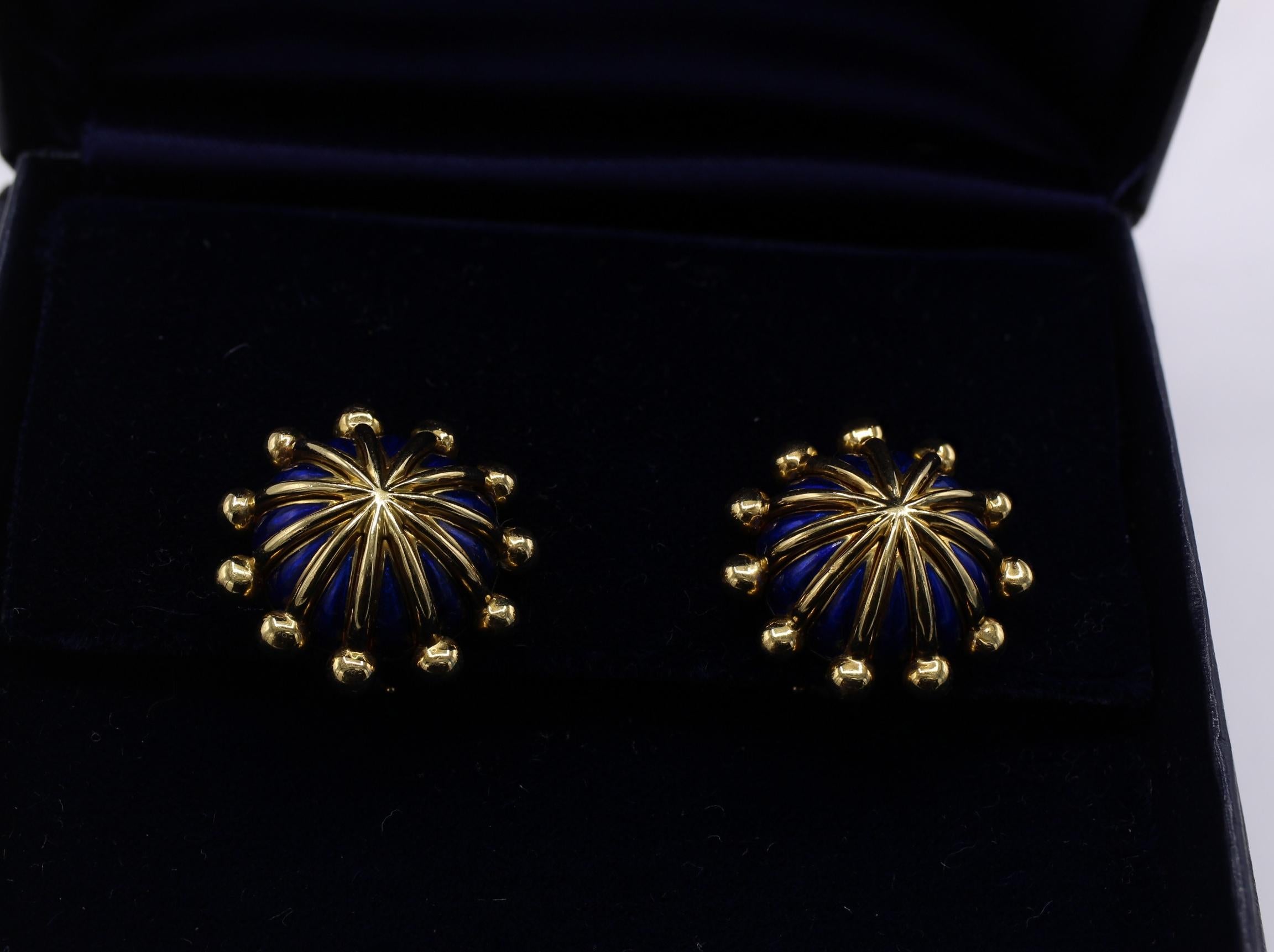 Jean Schlumberger Tiffany & Co. Blue Enamel Gold 