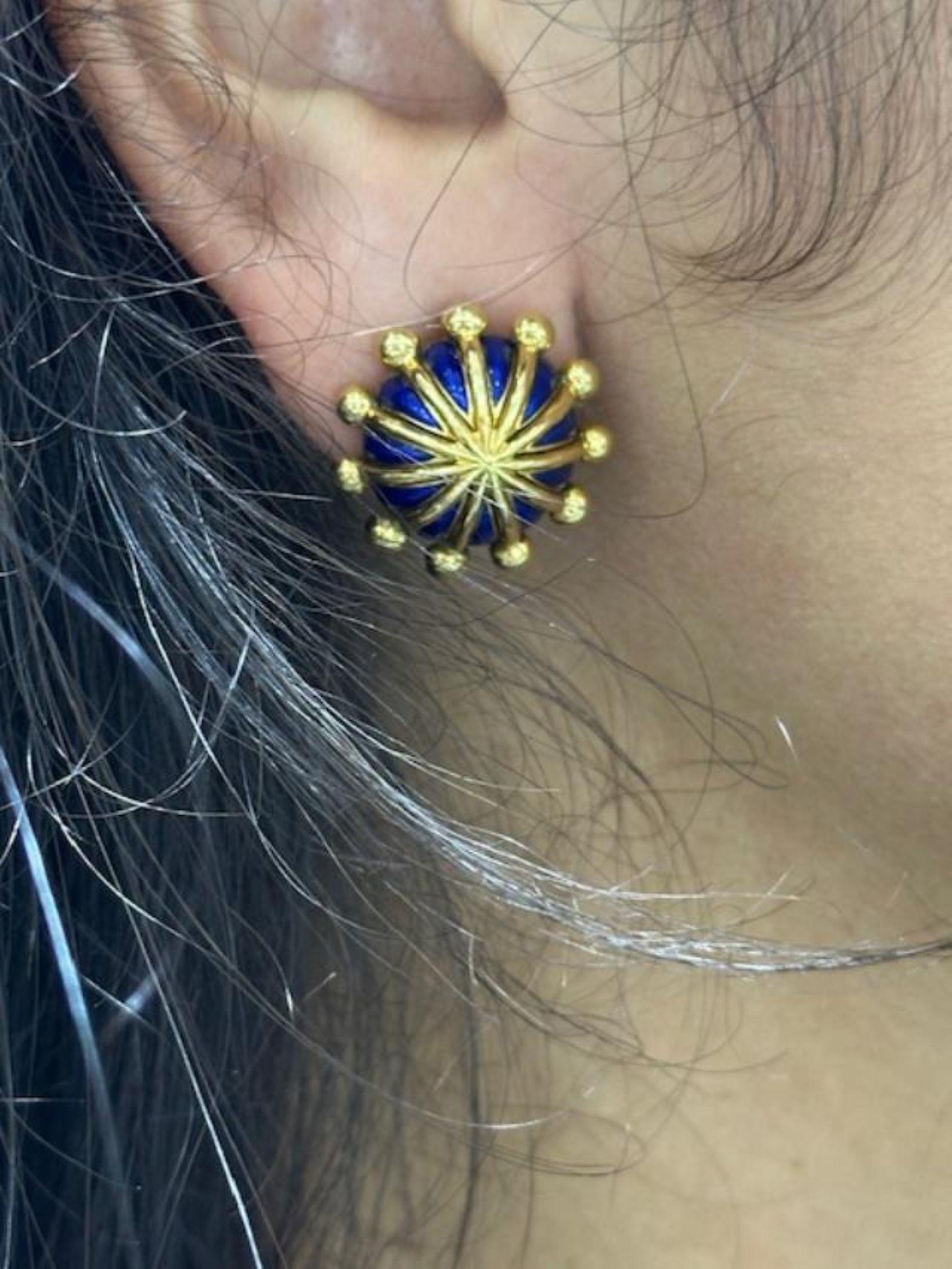 Jean Schlumberger Tiffany & Co. Blue Enamel Gold 