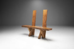 Jean & Sébastien Touret Oak Bench, France, 1950s