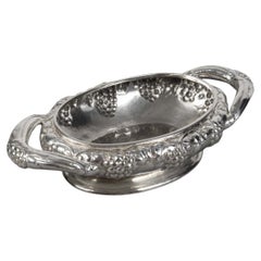 JEAN SERRIERE - Jardinera ovalada de plata maciza Siglo XX hacia 1920