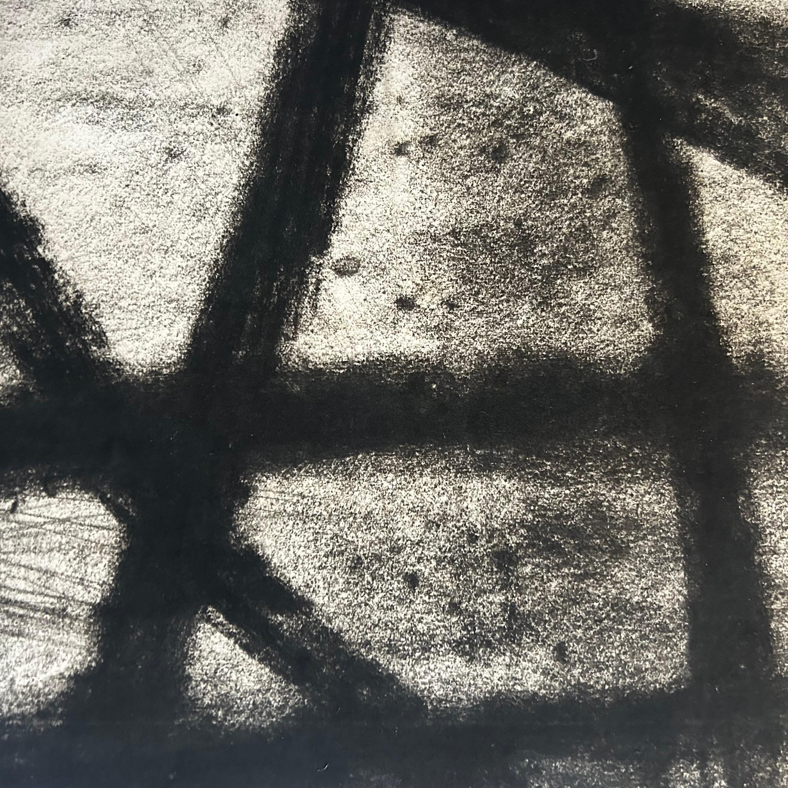 Mid-20th Century Jean Signovert, French 1919-1981- Untitled, 1951; charcoal Abstract For Sale