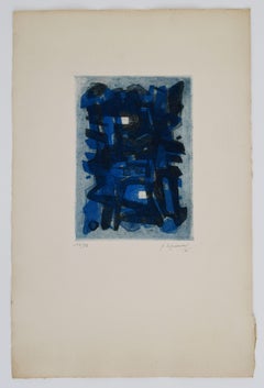 Abstract Composition in Blue - Abstract Realites Nouvelles