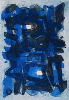 Abstract Composition in Blue - Abstract Realites Nouvelles