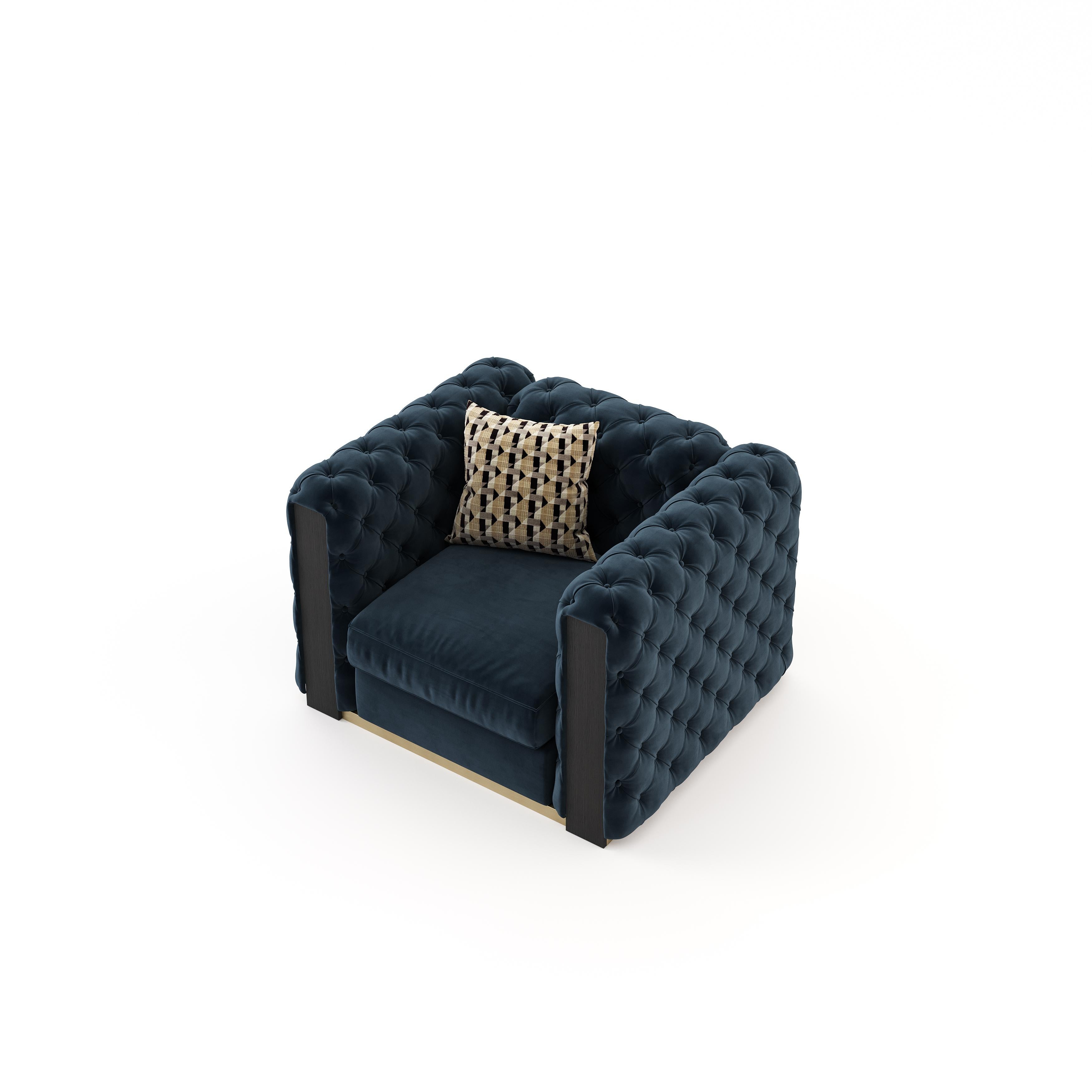 Modern Jean Sofa Small in Fabric, Portuguese Contemporary Upholstered  For Sale