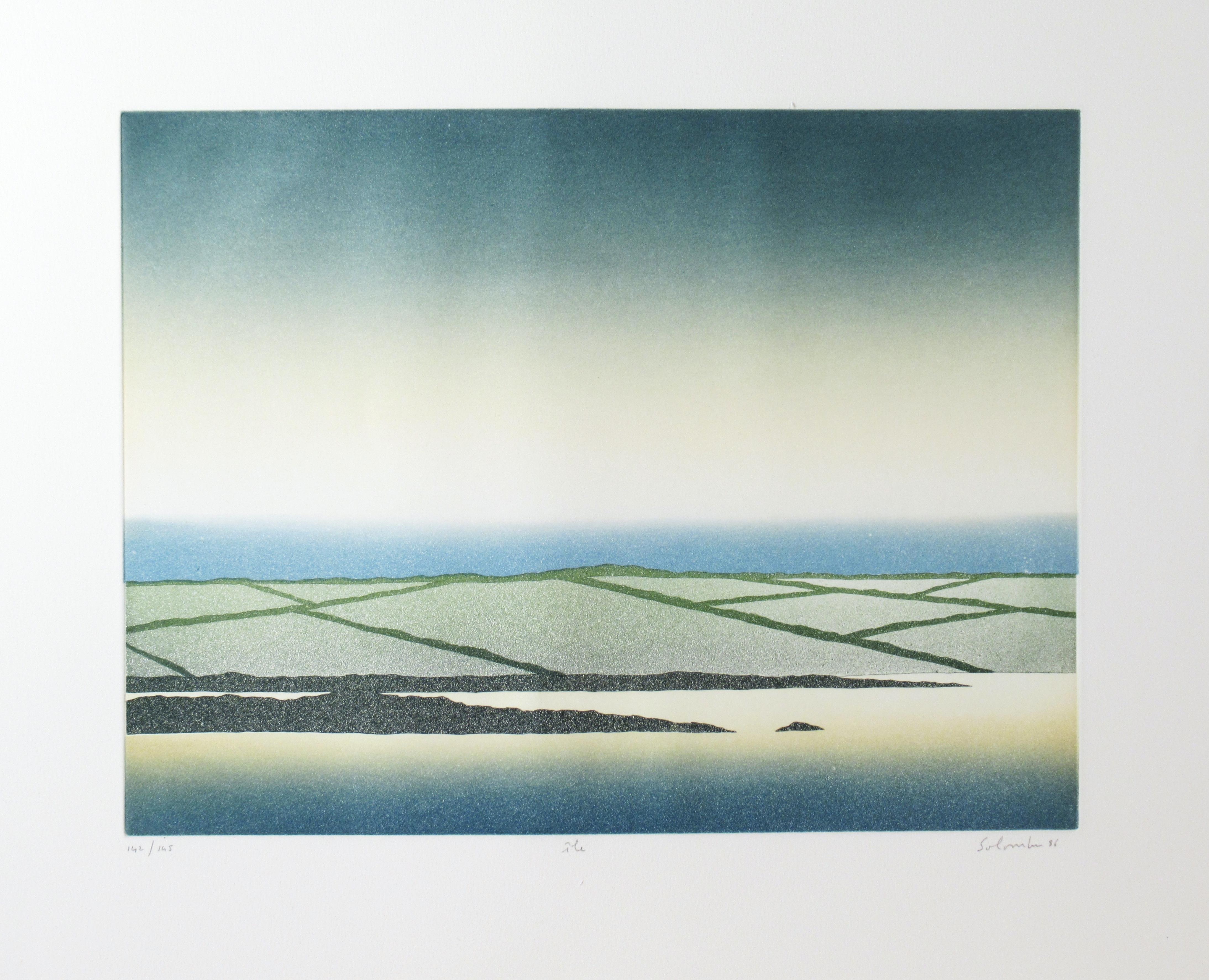 Jean Solombre Landscape Print - ile