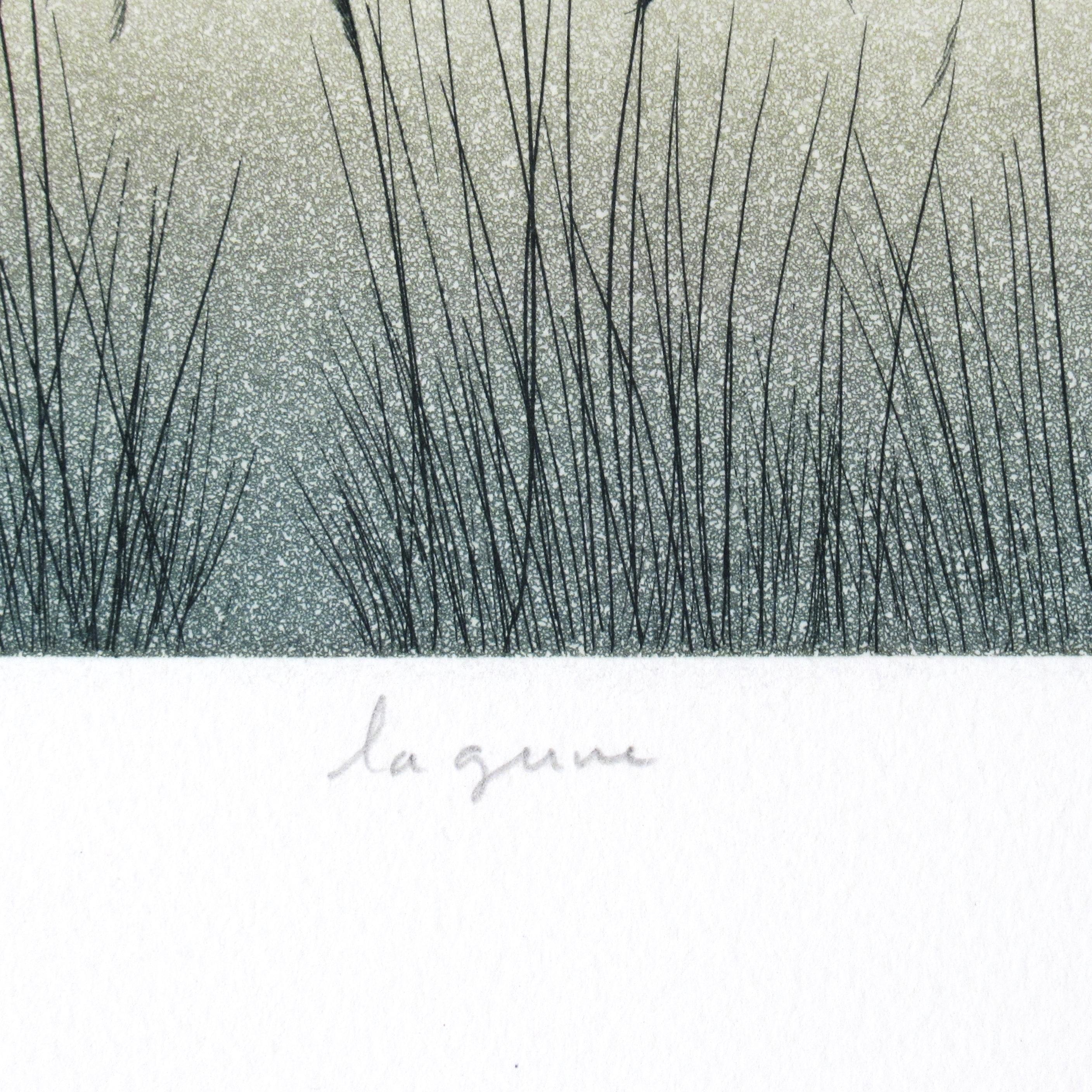 Lagune - Surrealist Print by Jean Solombre
