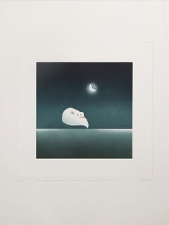 Tu aimerais ce que j'aime..., Surrealist Etching with Aquatint by Jean Solombre