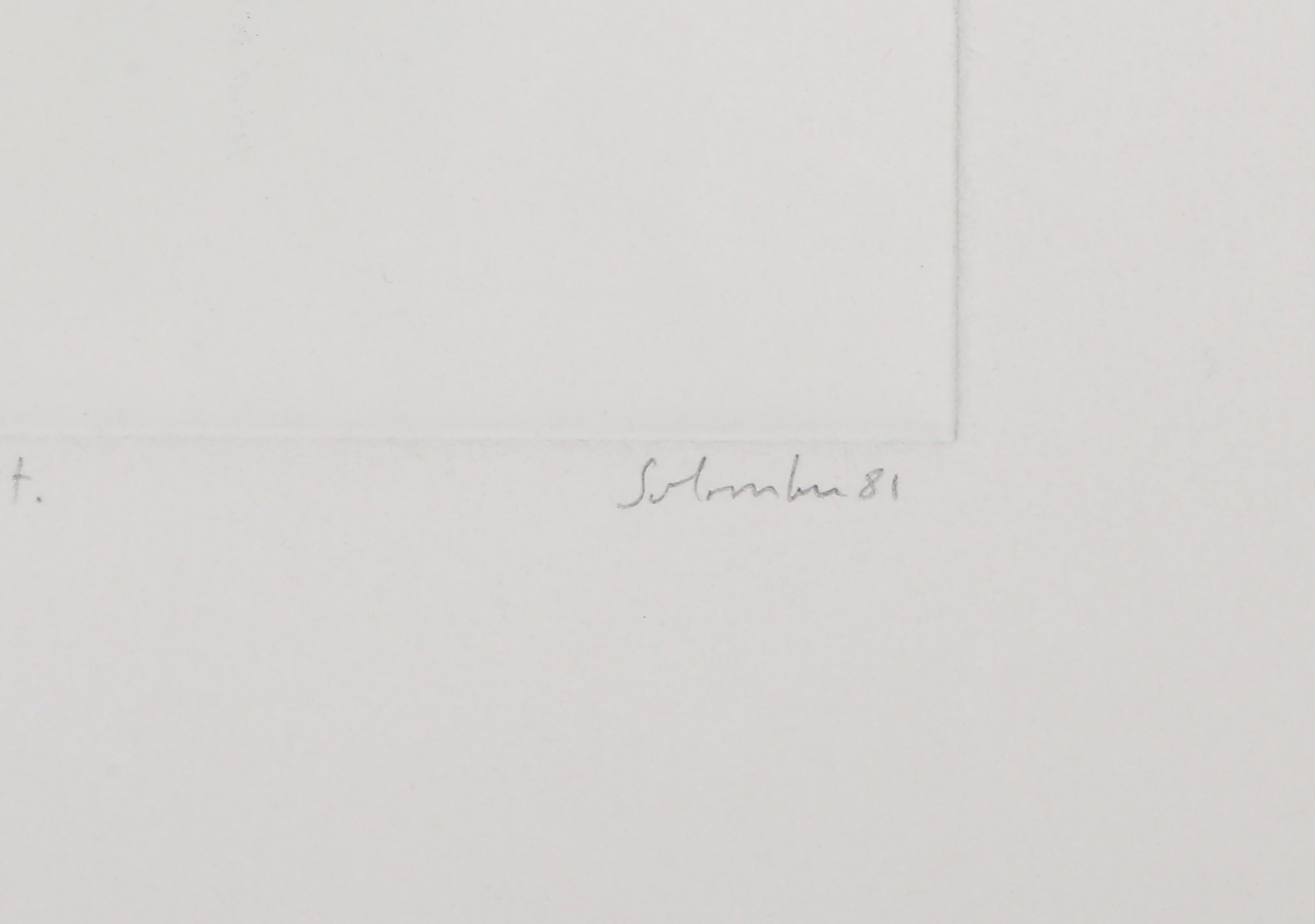 Tu aimerais ce que j'aime..., Surrealist Etching with Aquatint by Jean Solombre For Sale 3