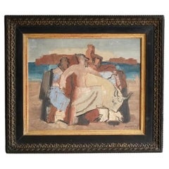 Jean Souverbie (1891-1981) Cubist Oil On Canvas, 1926
