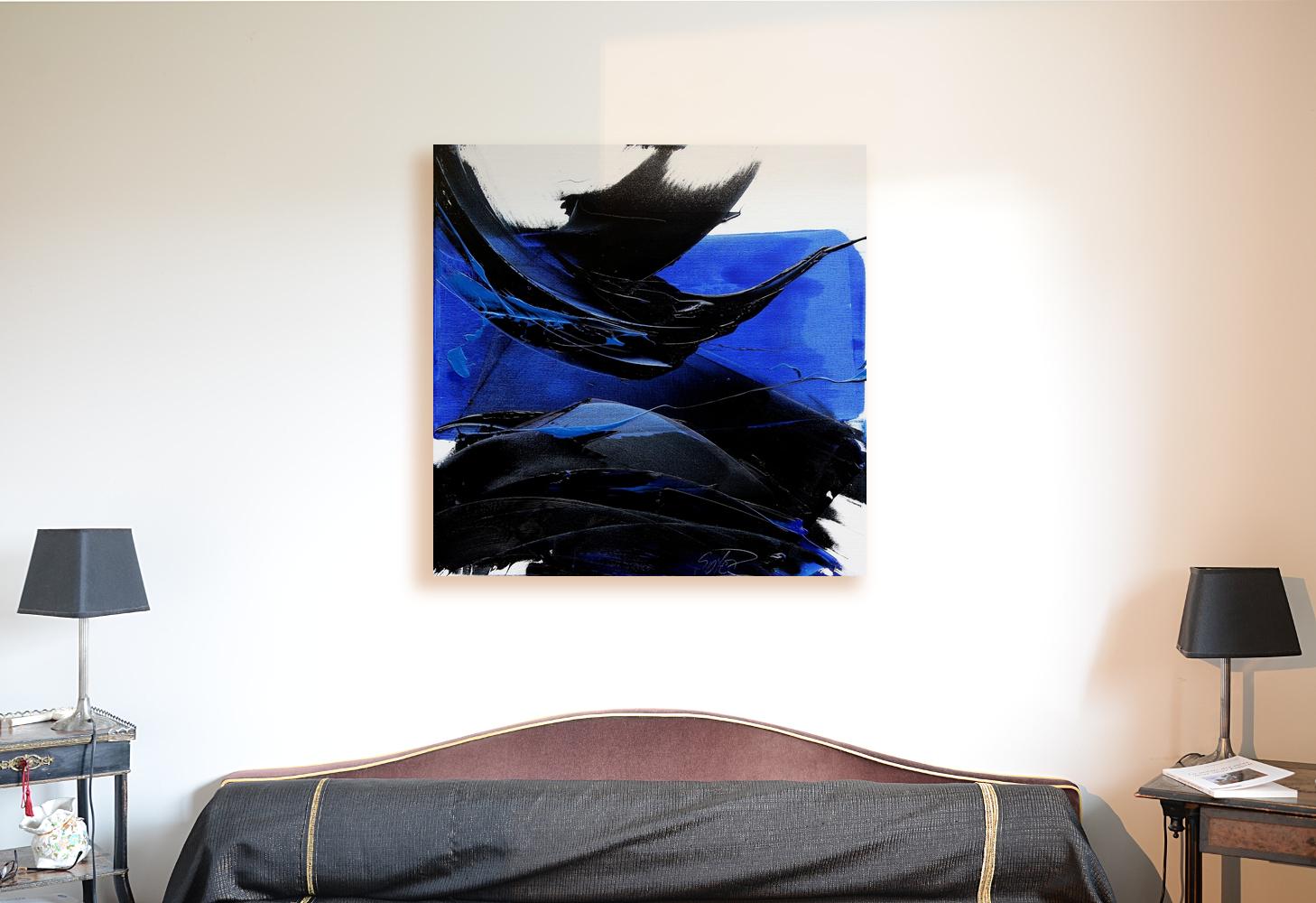 black and blue art