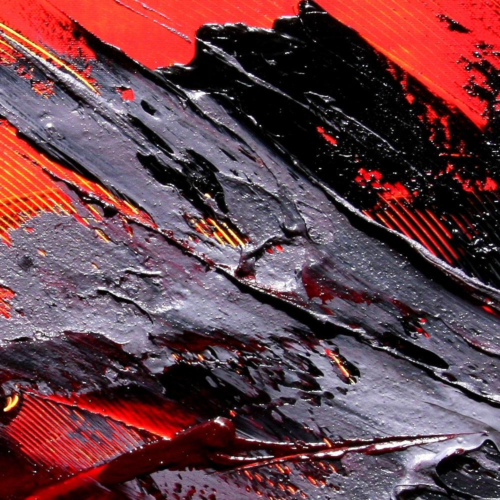 red and black artwork